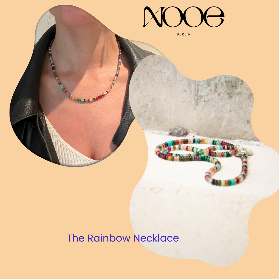 Unsere Rainbow-Necklace: Eine Sinfonie aus Steinen für deine Sommerlaune