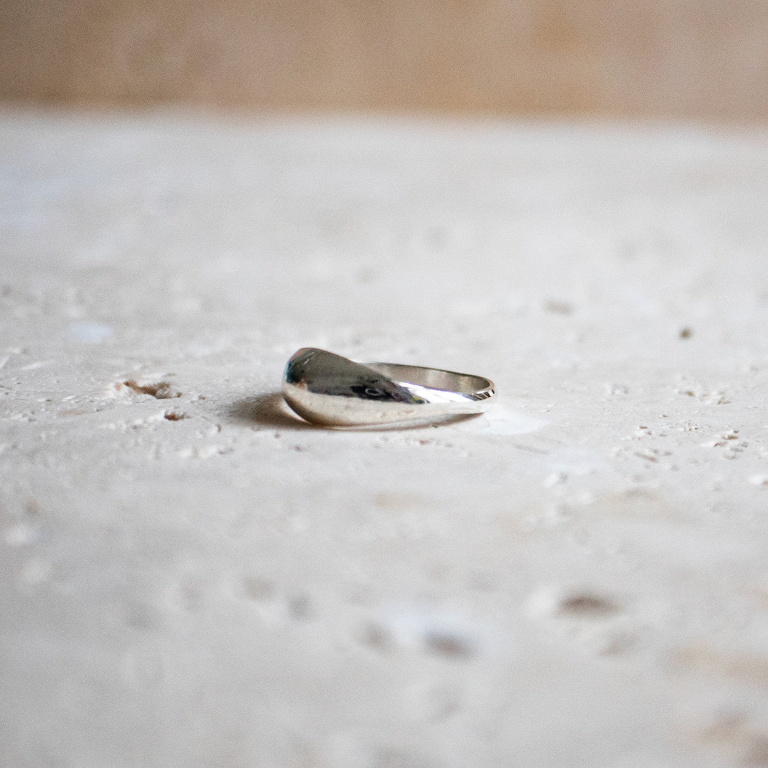 Zierlicher Ring Berg, Hügel aus 925 Sterling Silber handgemacht - Nooe UG