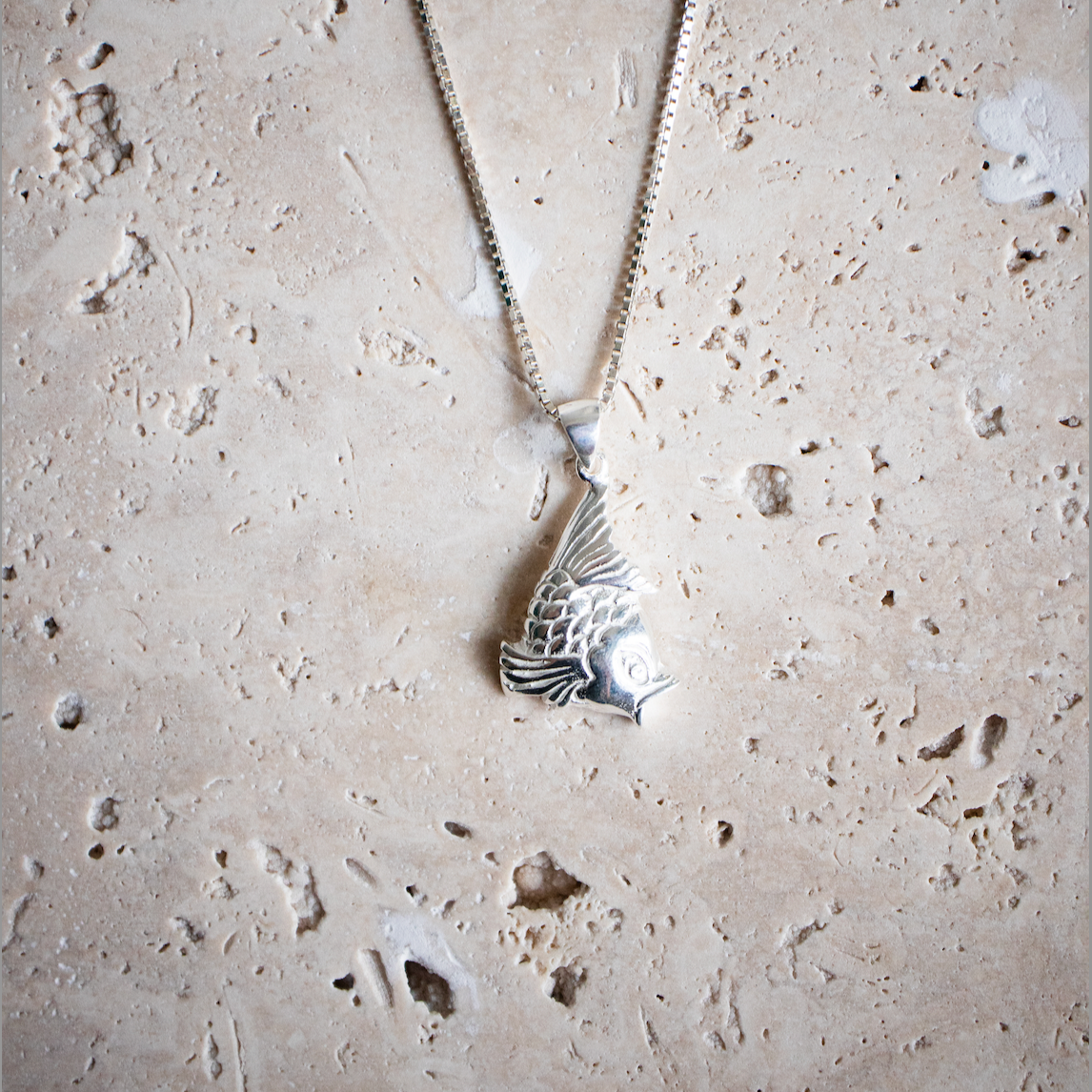 KOI Kette aus 925 Sterling Silber handgemacht /Halskette Fisch - Nooe UG