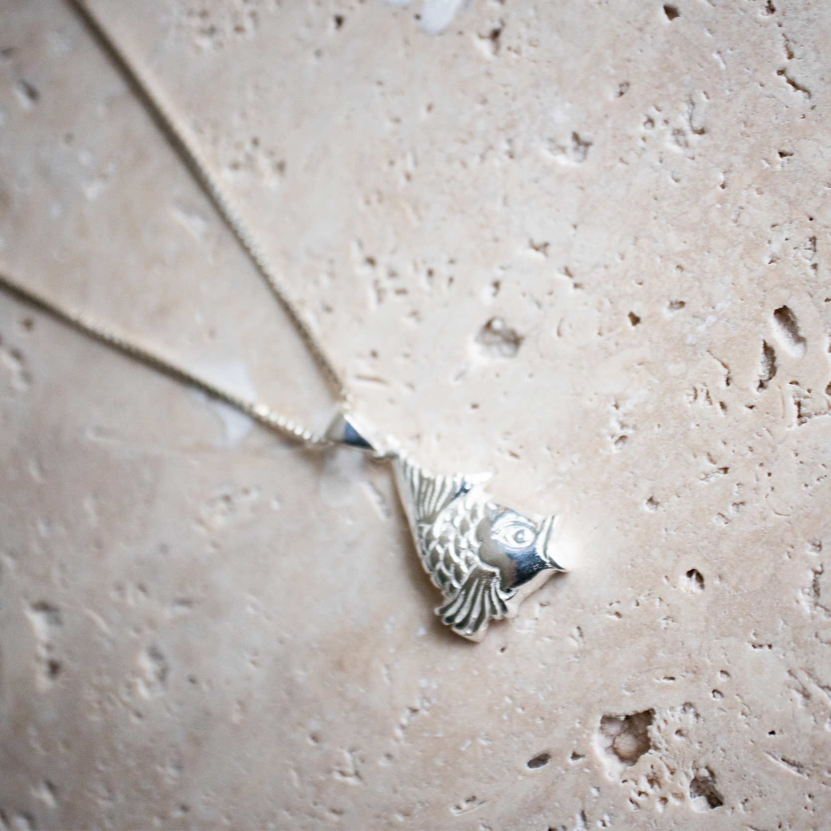 KOI Kette aus 925 Sterling Silber handgemacht /Halskette Fisch - Nooe UG