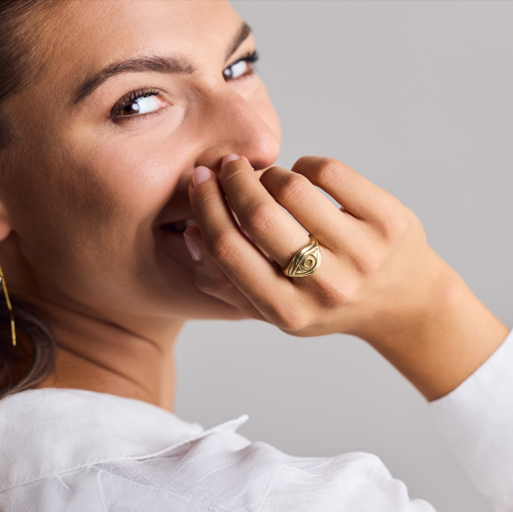 Anillo de ojo de protección contra el mal de ojo talismán