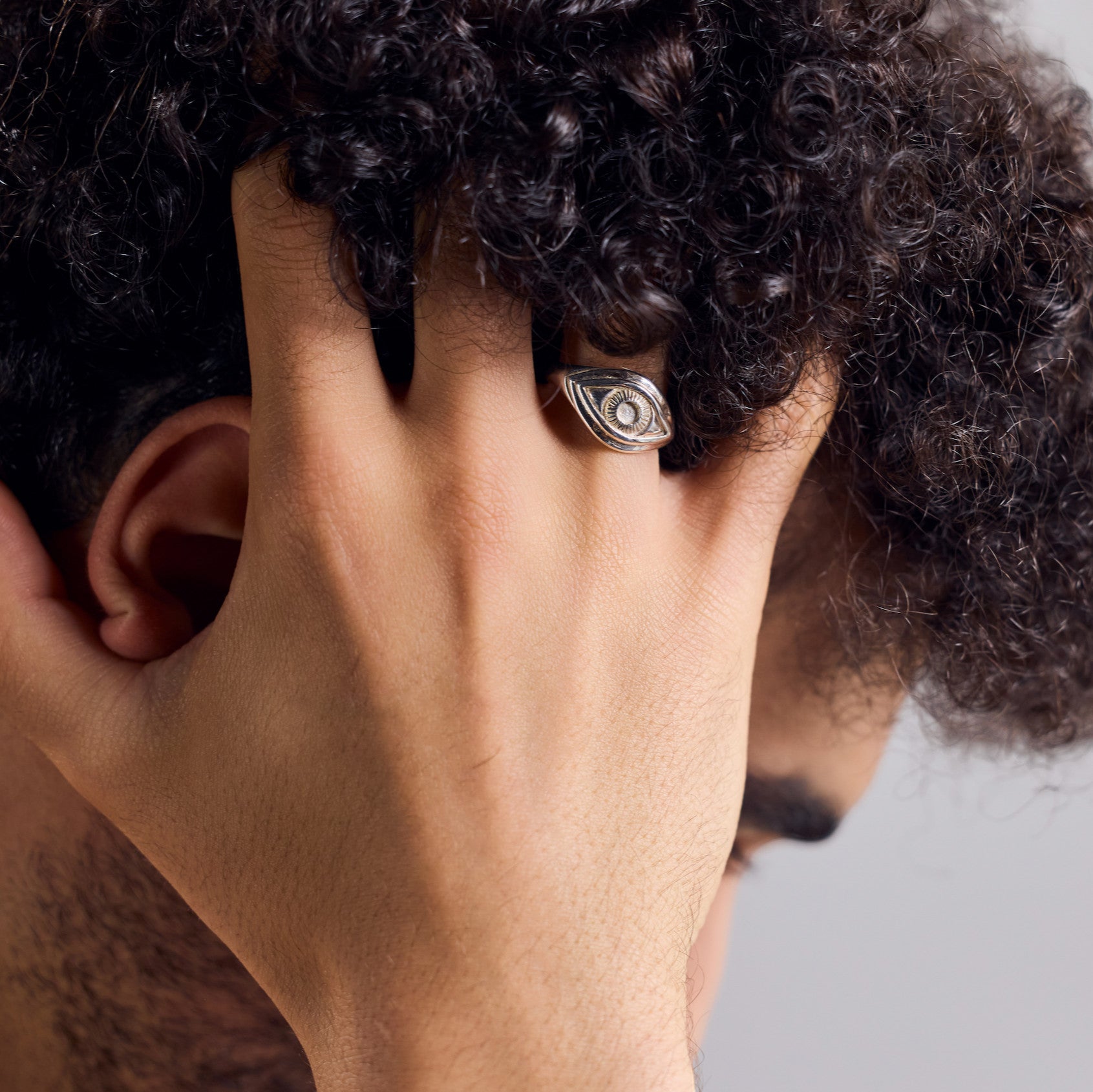 Talisman Böser Blick Schutz Augen Ring aus 925 Sterling Silber - Nooe UG