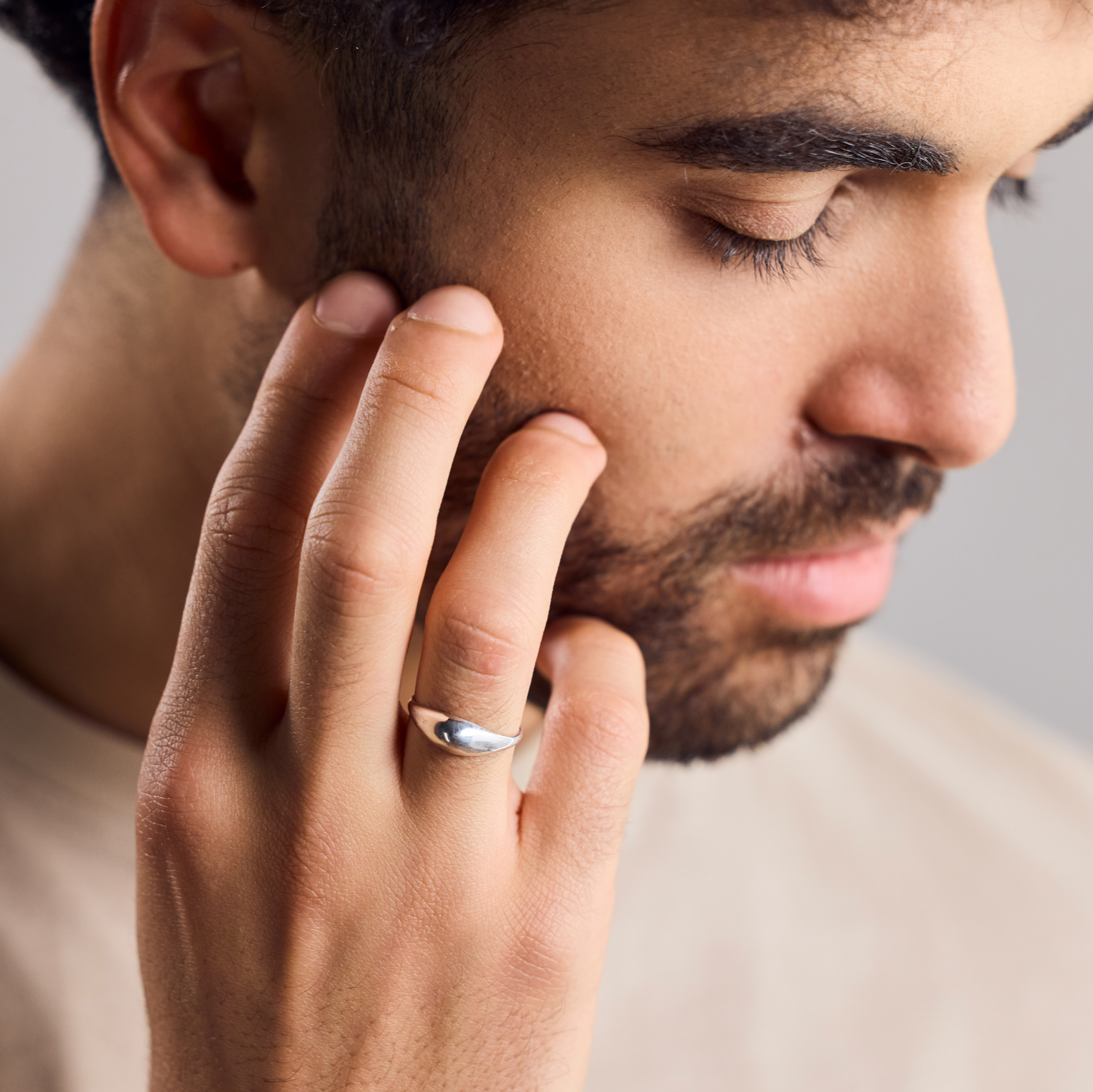 Zierlicher Ring Berg, Hügel aus 925 Sterling Silber handgemacht