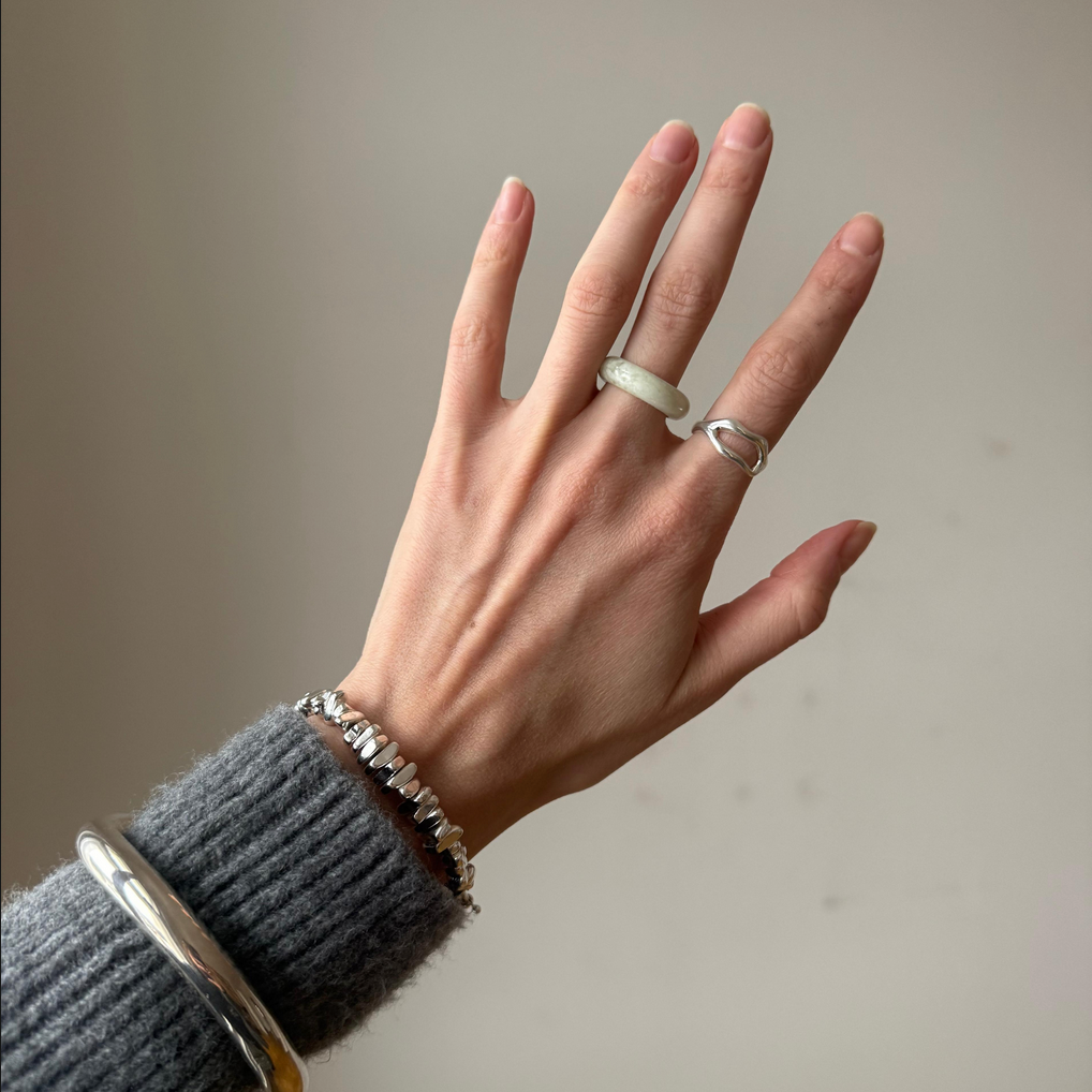 Jade Ring – Ovaler Steinring aus echter Jade | Nooe Berlin - Nooe UG