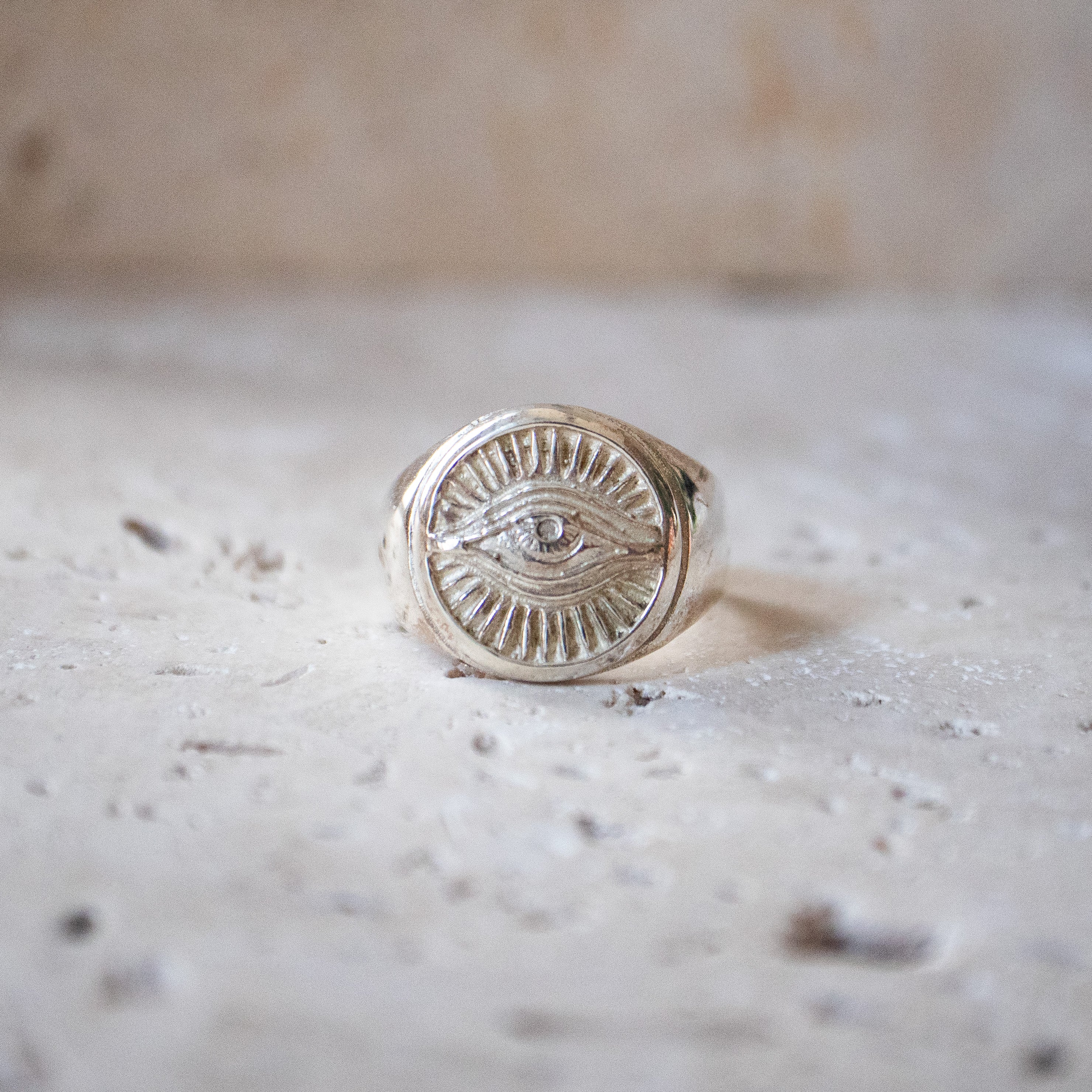 Siegelring Horusauge 925 Sterling Silber handgemacht - Nooe UG