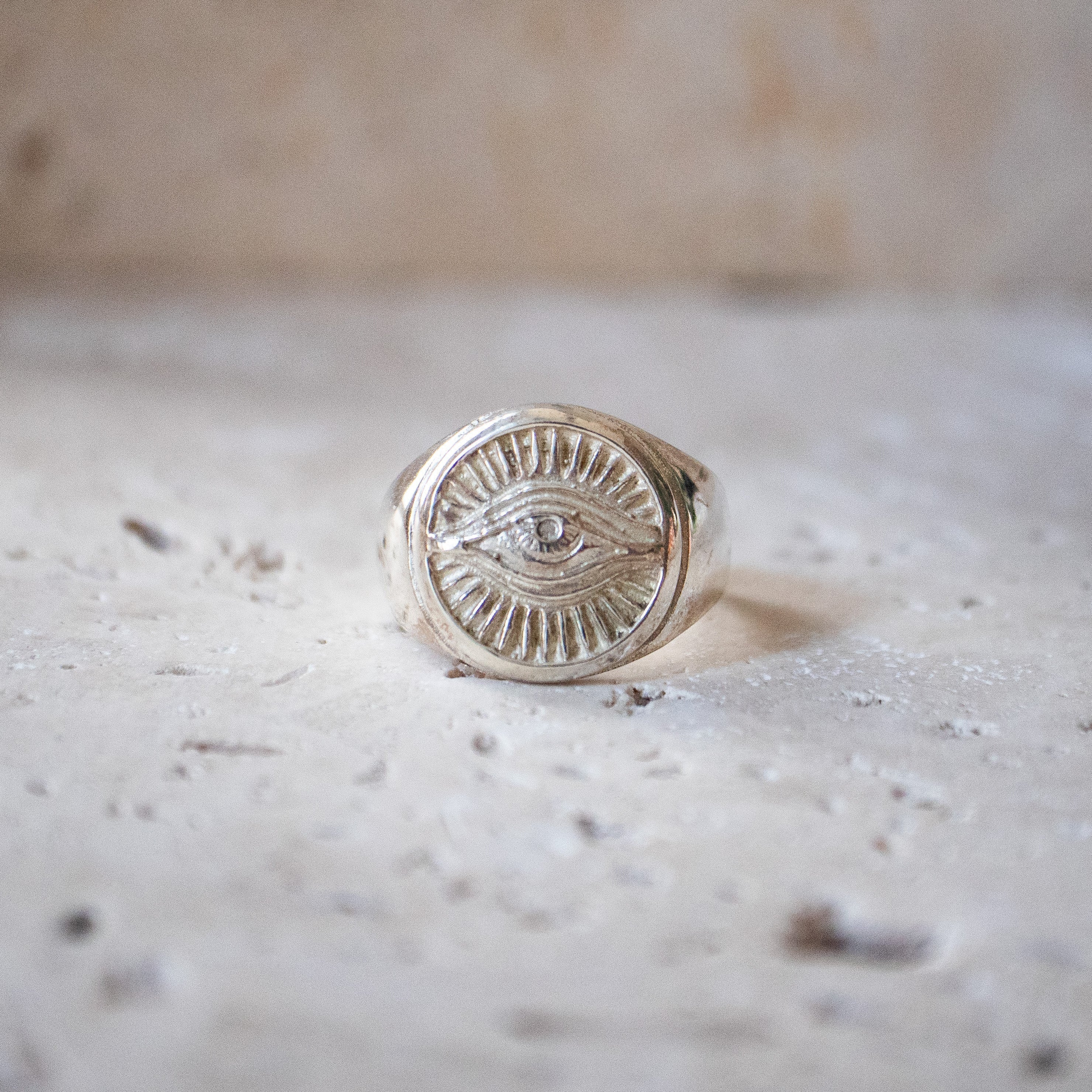 Siegelring Horusauge 925 Sterling Silber handgemacht - Nooe UG