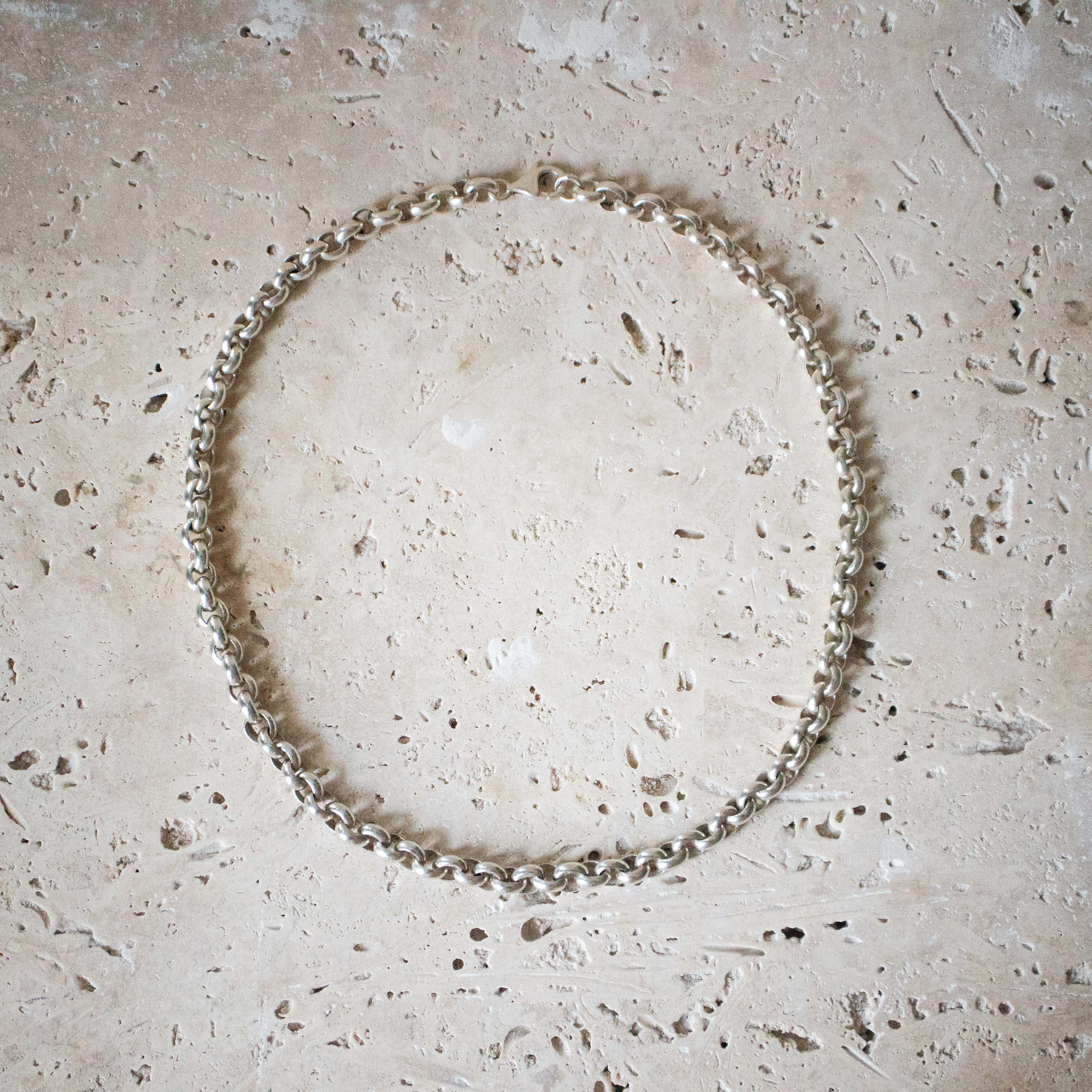 Dicke Handgemachte Gliederkette aus 925 Sterling Silber - Nooe UG