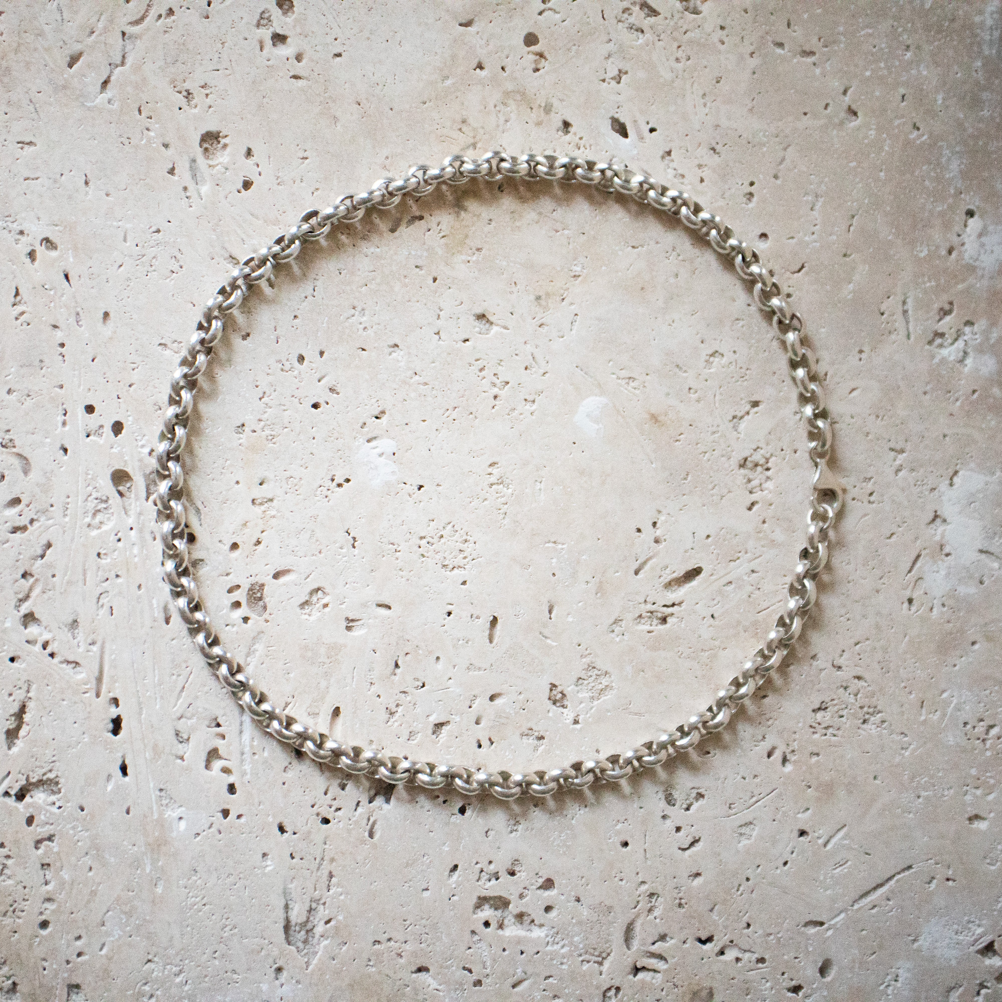 Dicke Handgemachte Gliederkette aus 925 Sterling Silber - Nooe UG