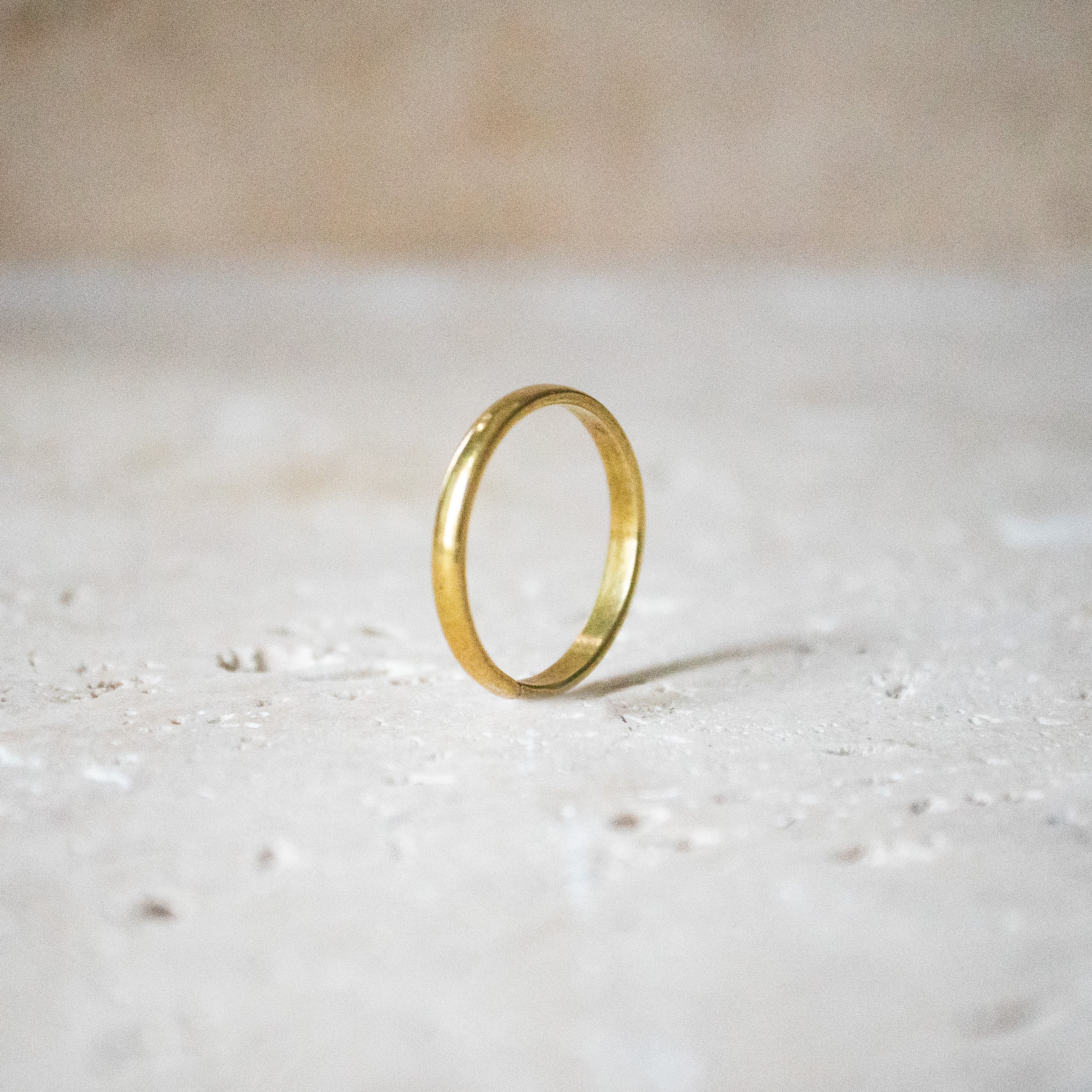 Simpler Ring Messing gold Ehering handgemacht - Nooe UG