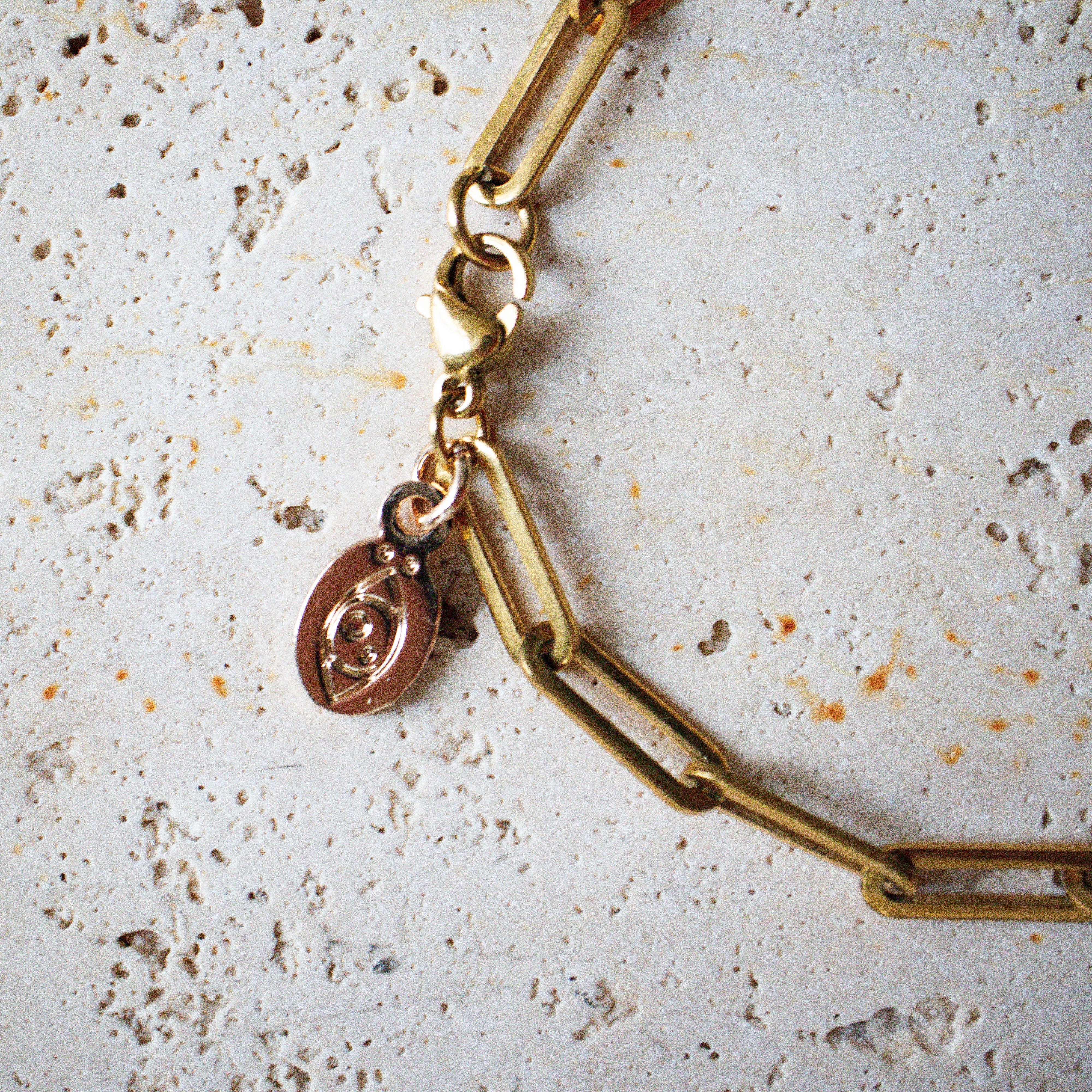 Paperclip Armband vergoldet - Nooe UG