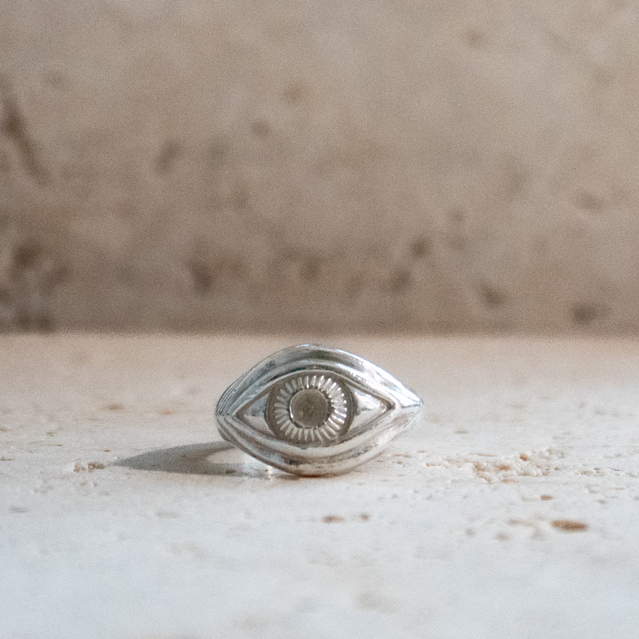Talisman Böser Blick Schutz Augen Ring aus 925 Sterling Silber