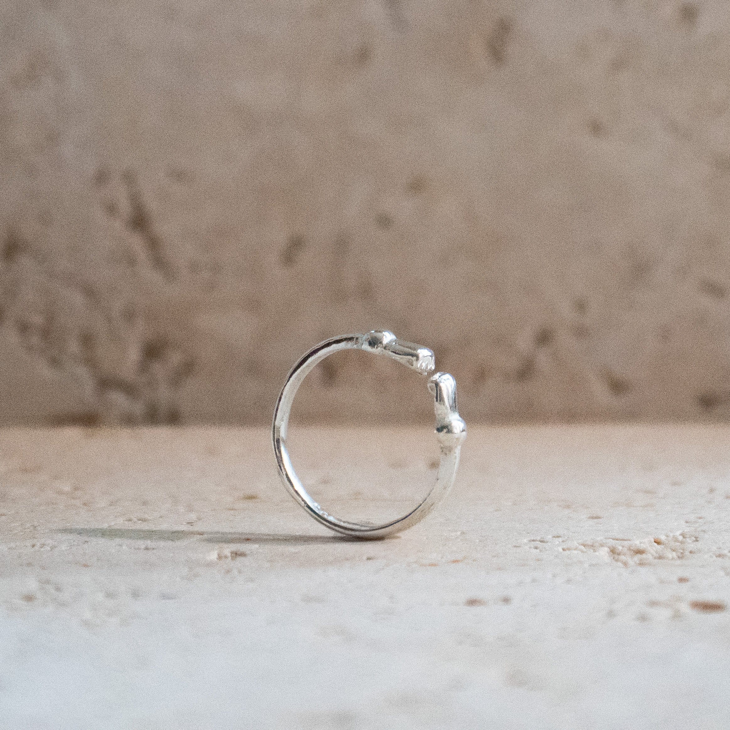 Fist ring 925 sterling silver fist bump handmade