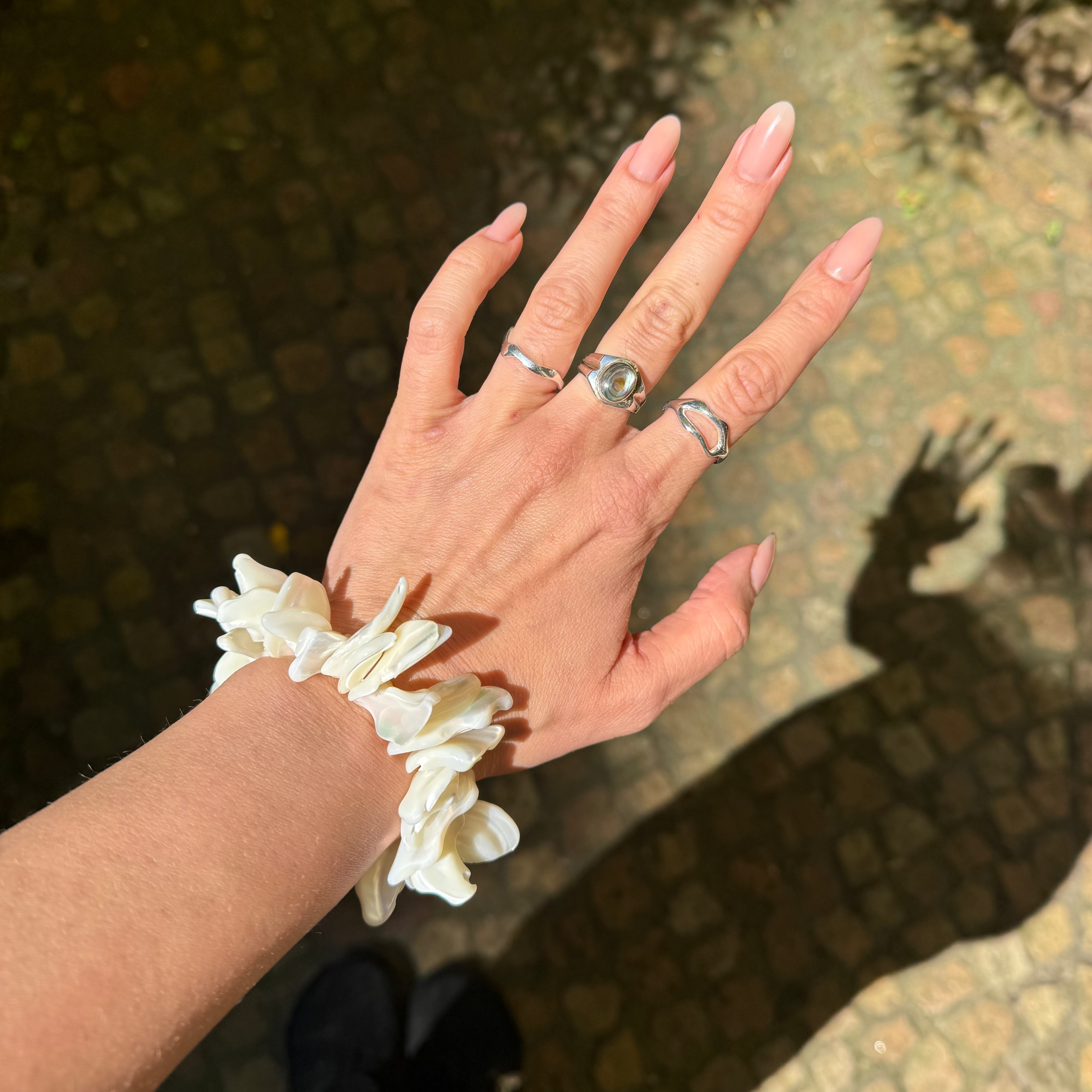 Perlmutt Armband Chunks | NOOE Berlin