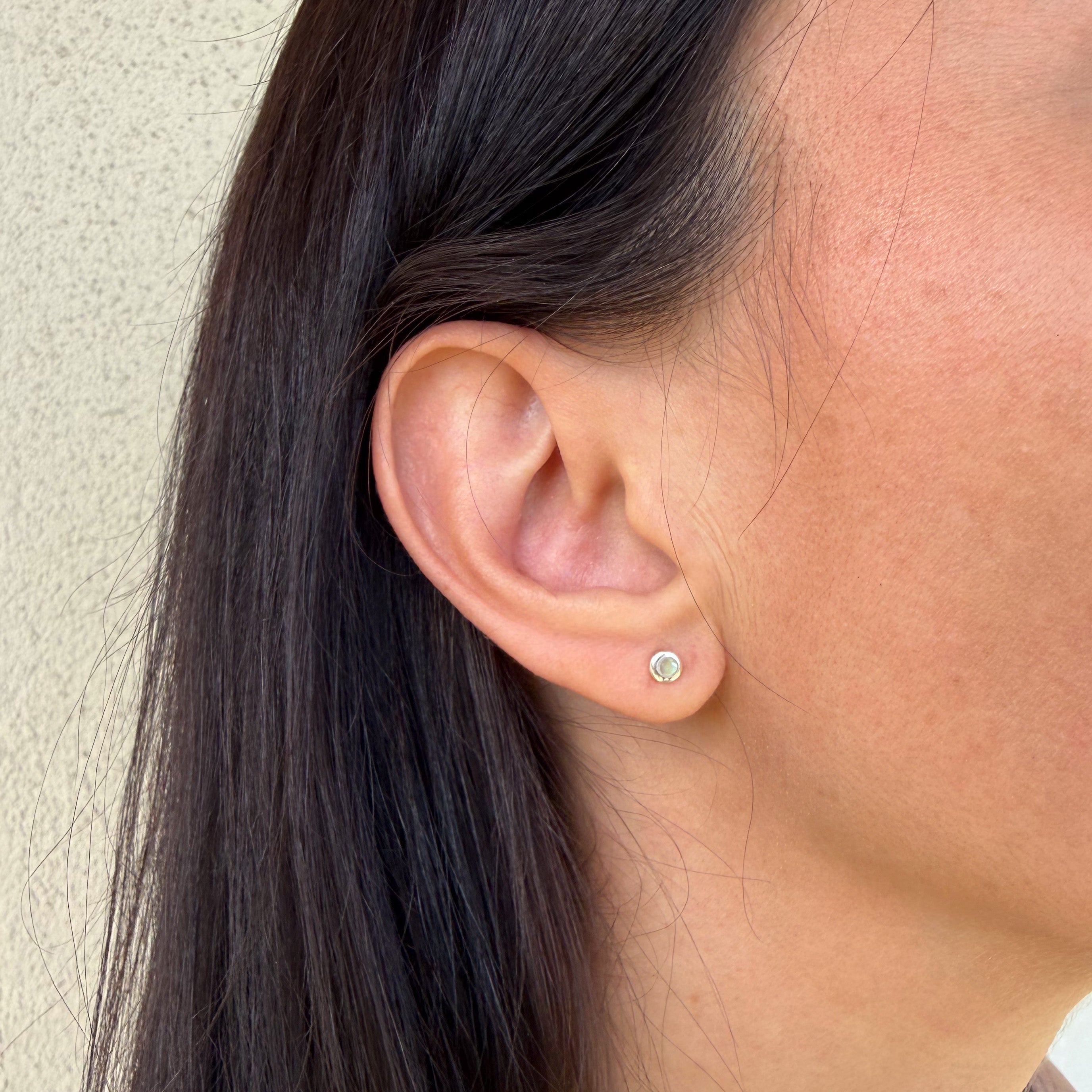 Perlmutt Ohrstecker – 925 Sterling Silber | NOOE Berlin
