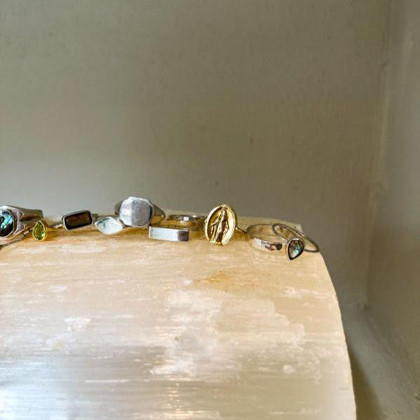 Riegel Bar Siegelring aus 925 Sterling Silber handgemacht - Nooe UG