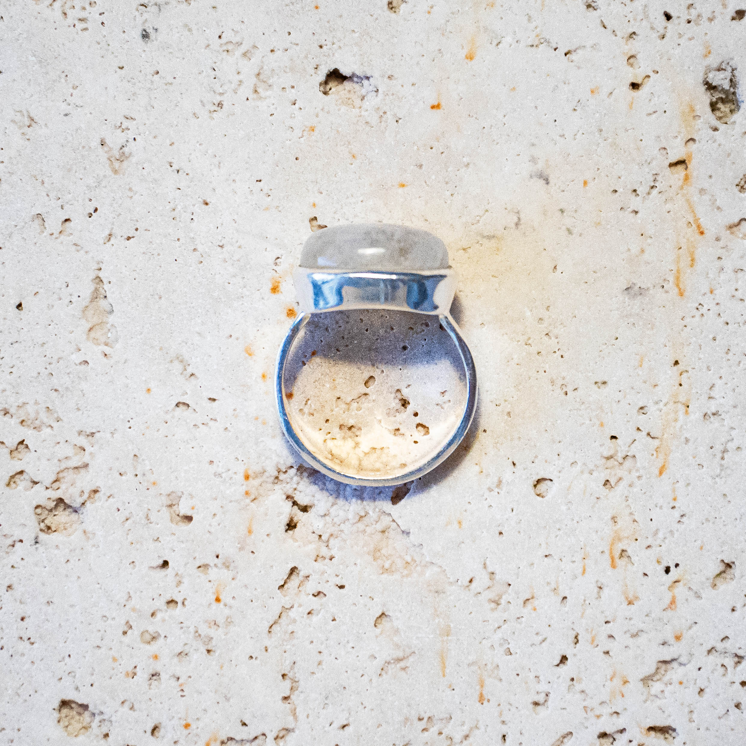 Großer Mondstein Ring oval Silber - Nooe UG