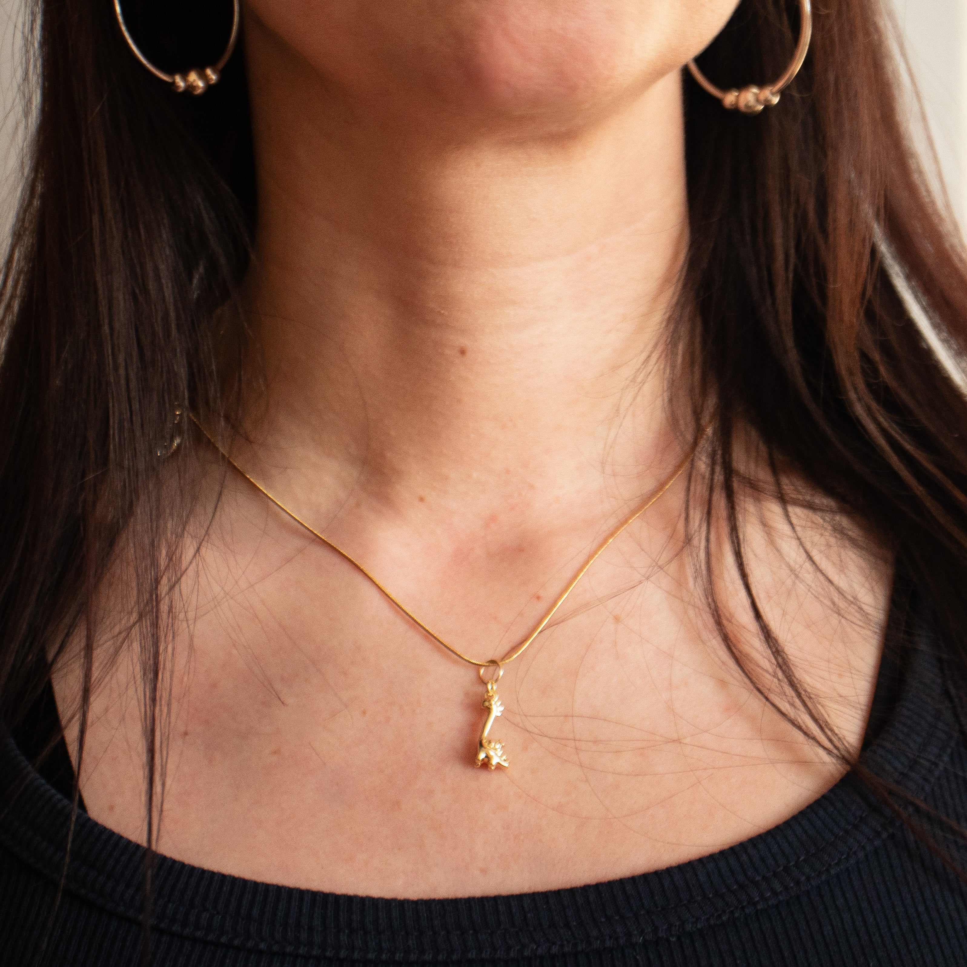 ready. Dinosaurier Kette Langhals vergoldet Edelstahl | Nooe Berlin - Nooe UG