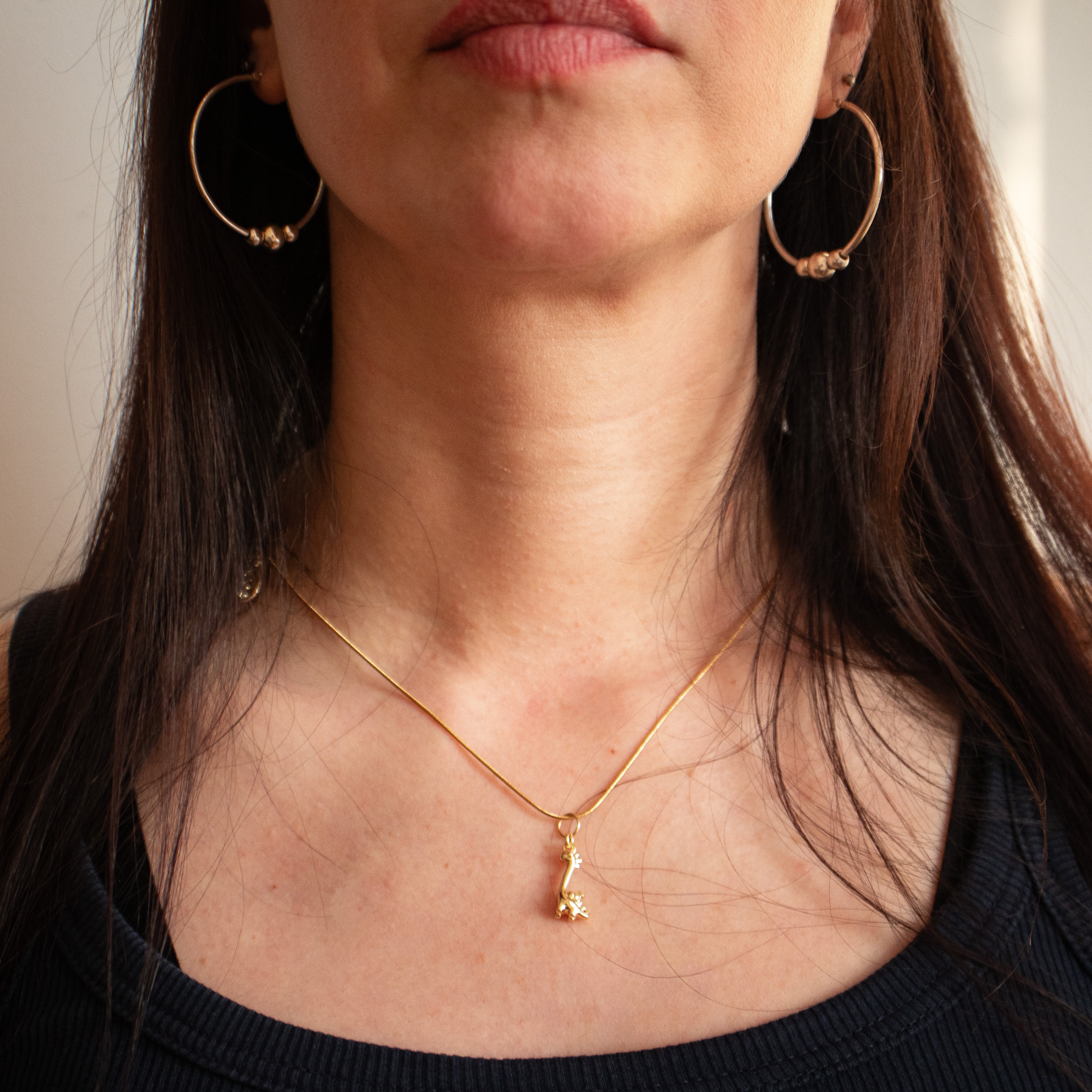 ready. Dinosaurier Kette Langhals vergoldet Edelstahl | Nooe Berlin - Nooe UG