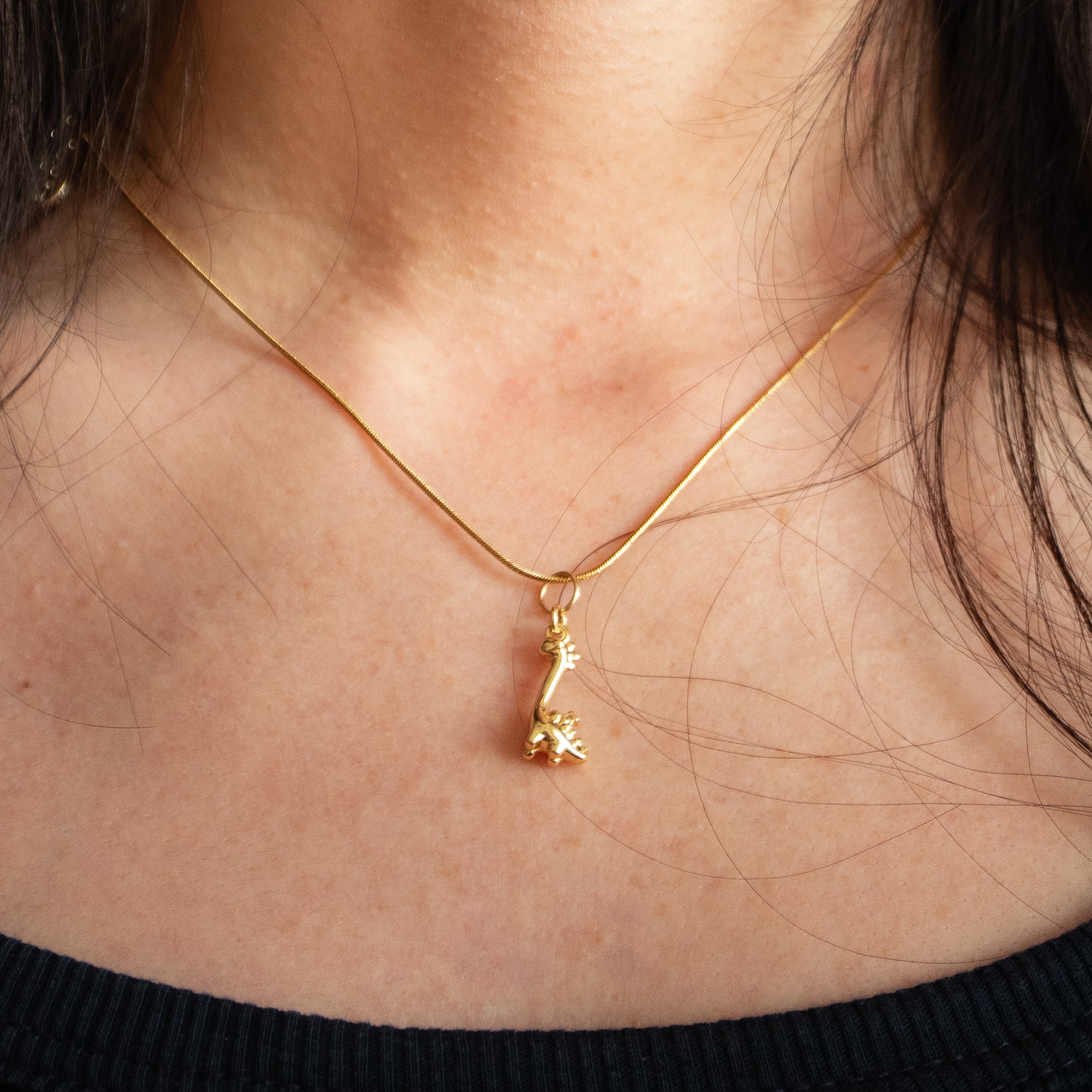 ready. Dinosaurier Kette Langhals vergoldet Edelstahl | Nooe Berlin - Nooe UG