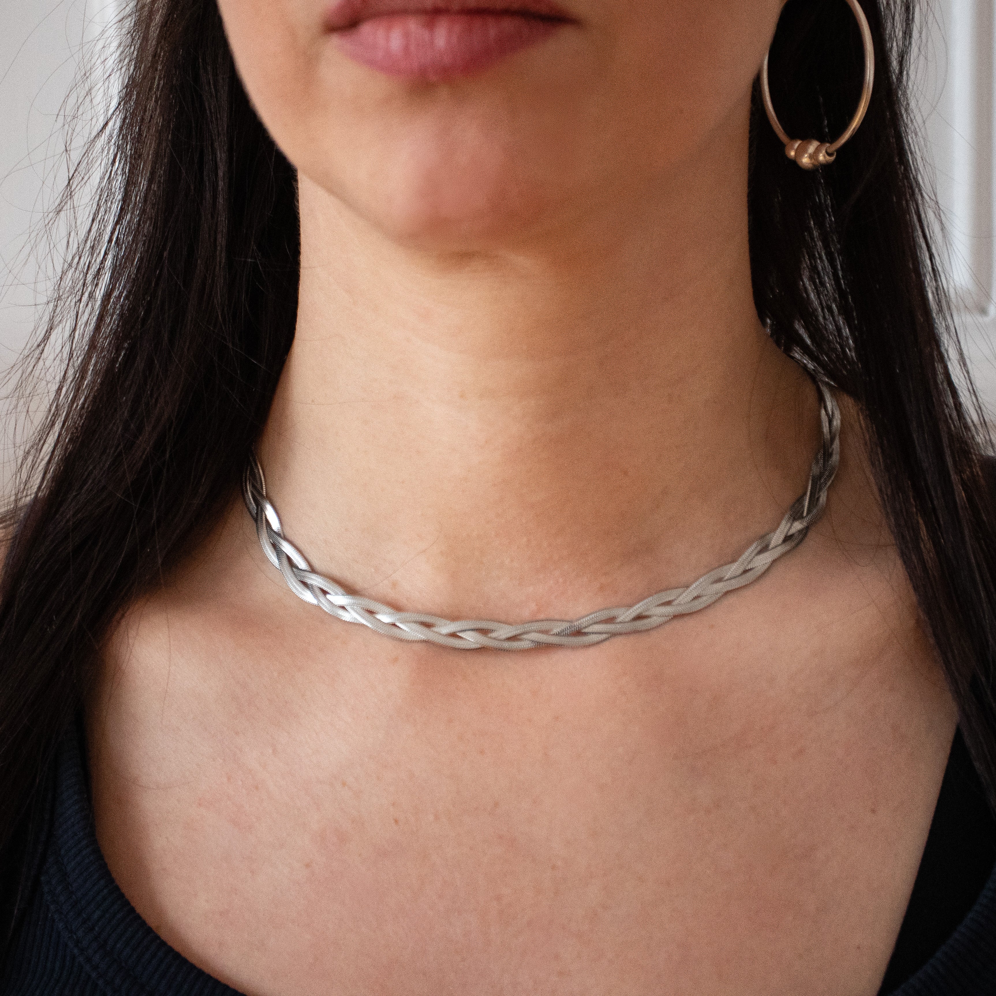 ++ Herringbone Kette geflocheten Edelstahl - Nooe UG