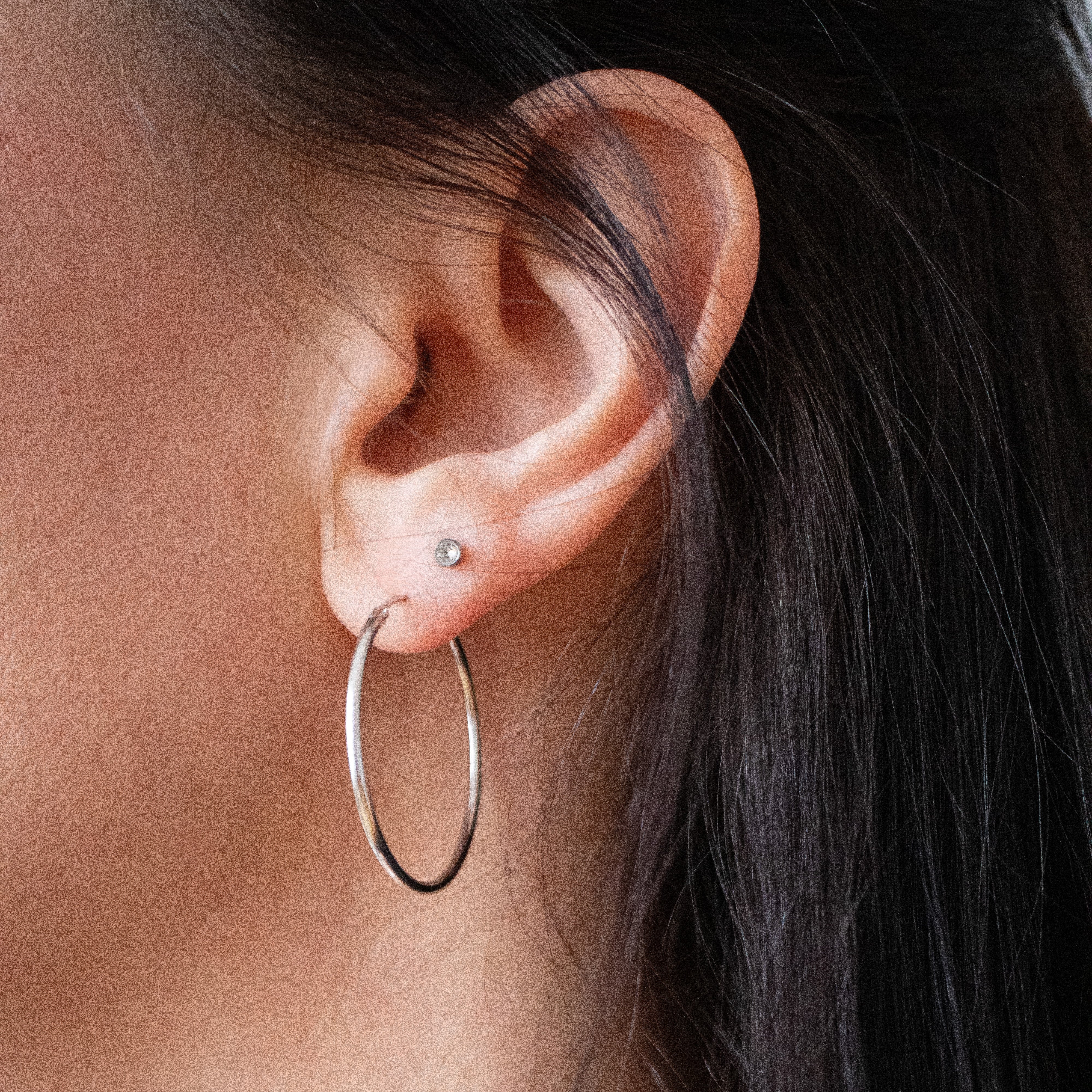 ++ Simple Creolen aus 925 Sterling Silber - Nooe UG