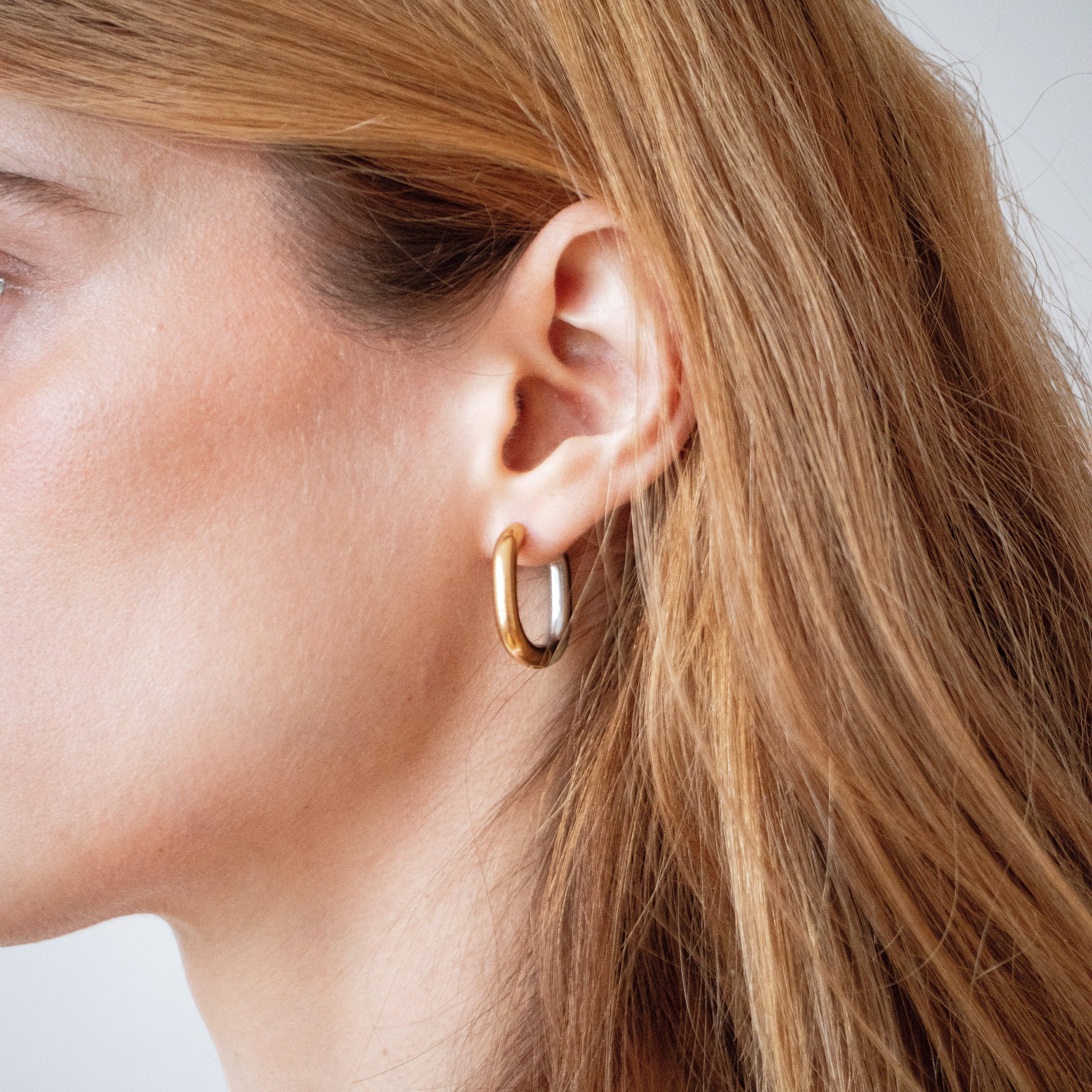 ++ Edelstahl Creolen Bi Colour - Nooe UG