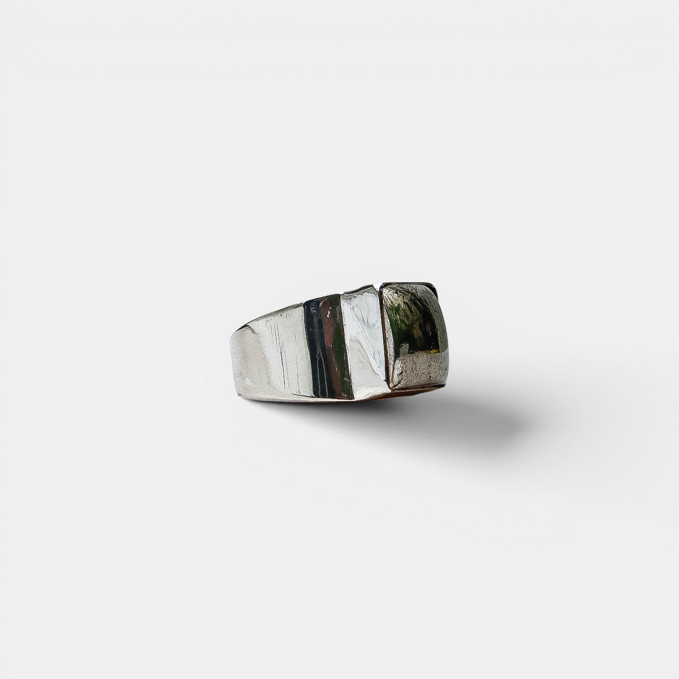 Siegelring – Pyrit Eckig, 925 Sterling Silber | NOOE Berlin