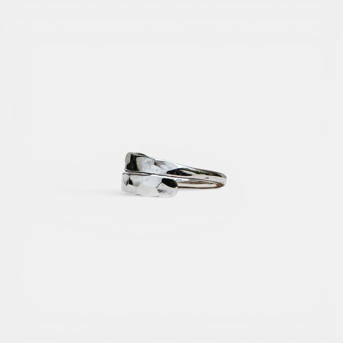 Gehämmerter Ring Doppelt – 925 Sterling Silber | NOOE Berlin