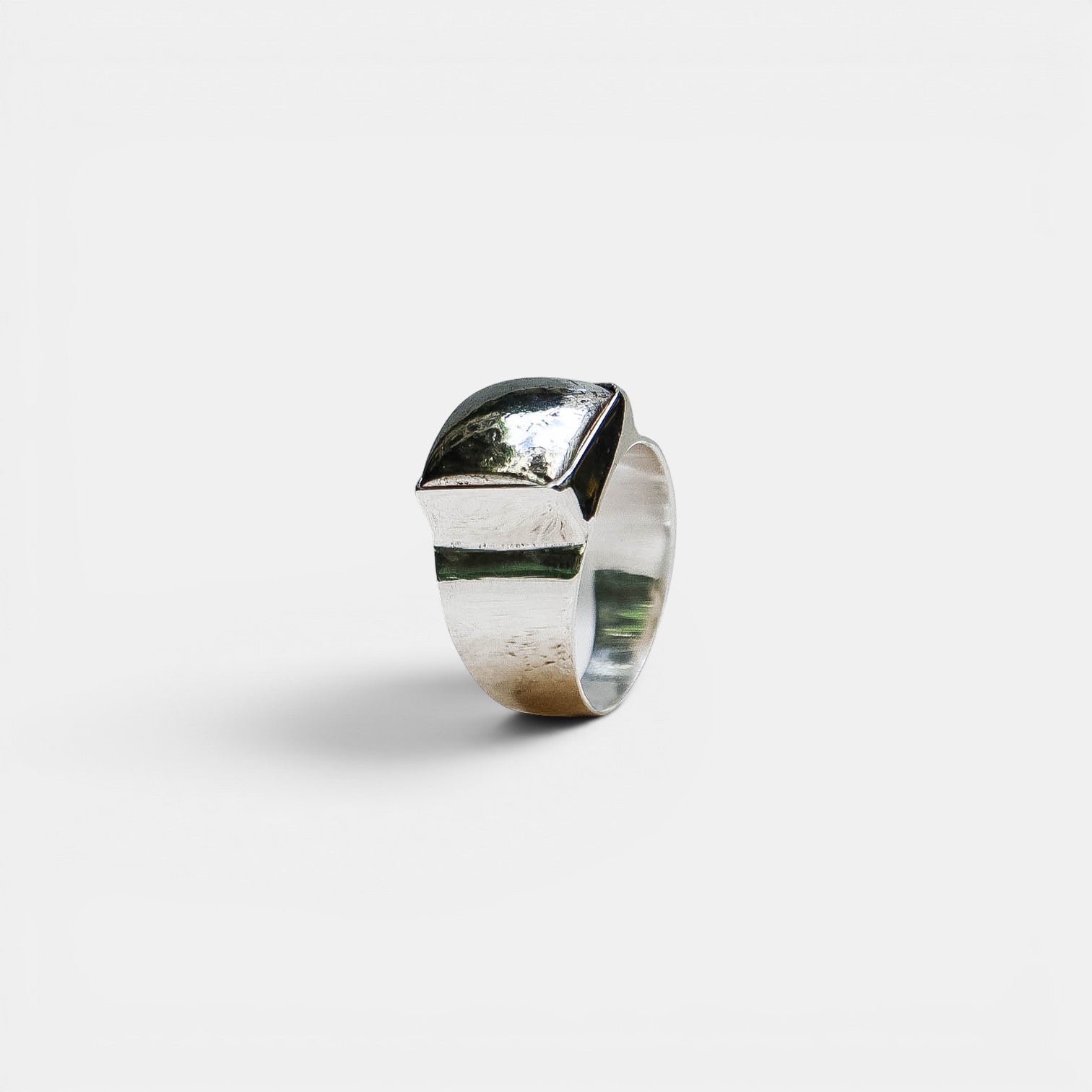 Siegelring – Pyrit Eckig, 925 Sterling Silber | NOOE Berlin