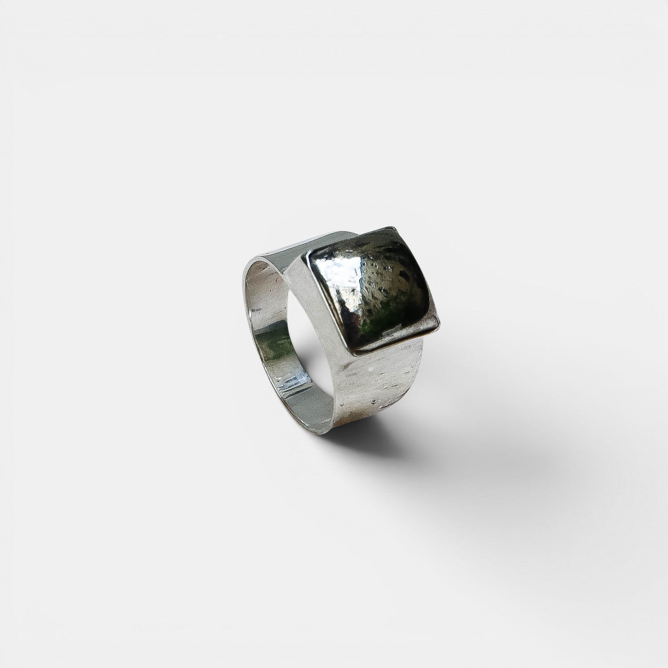 Siegelring – Pyrit Eckig, 925 Sterling Silber | NOOE Berlin