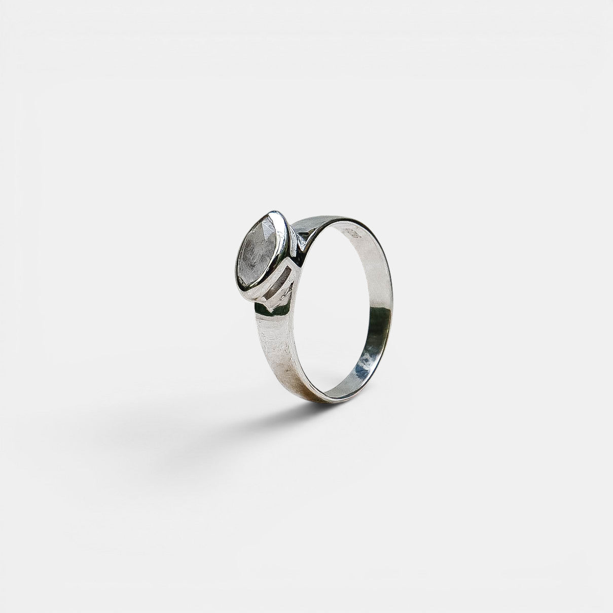 Mondstein Auge Ring Silber | NOOE Berlin