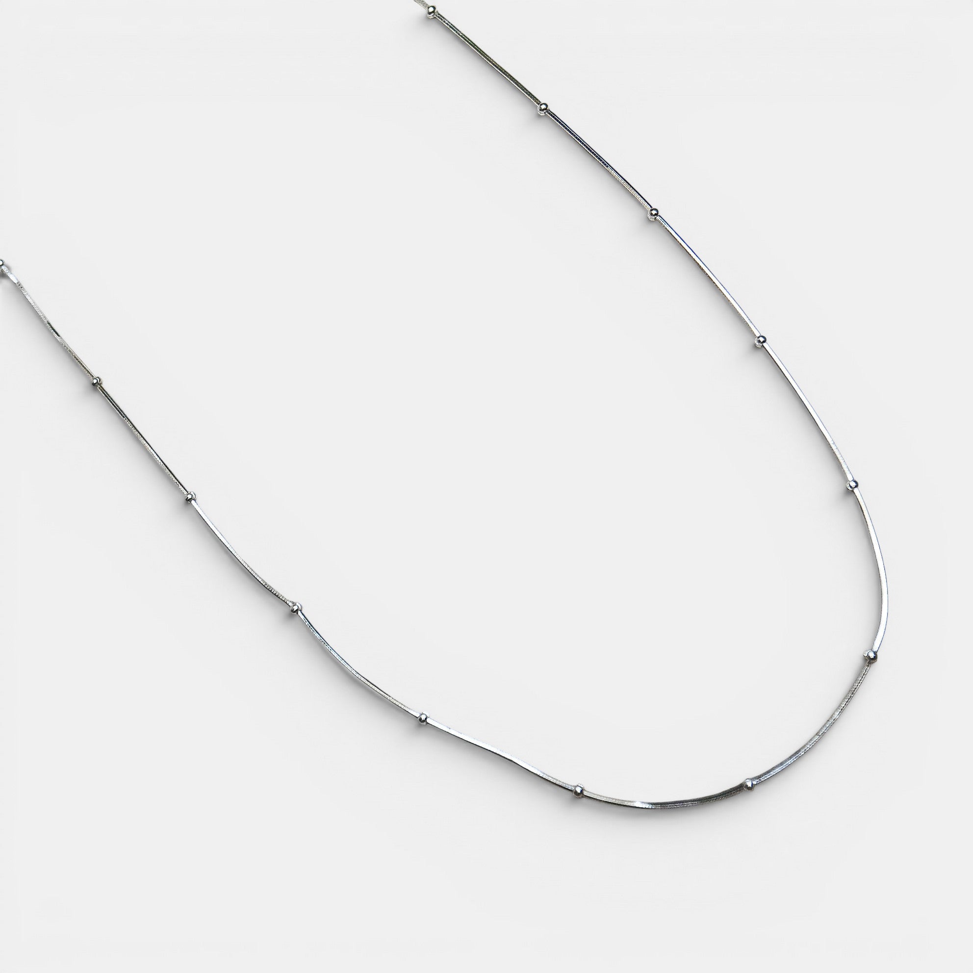 Kugelkette Silber – zarte Kugeln, 40 cm | NOOE Berlin