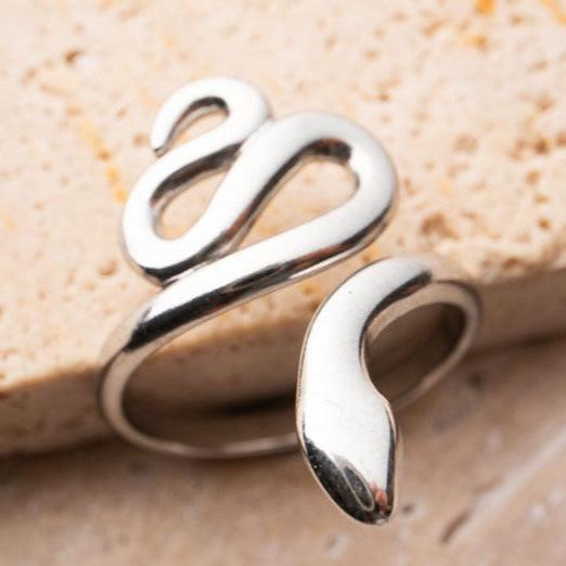 Ring Schlange Silber handgefertigt - NooeBerlin