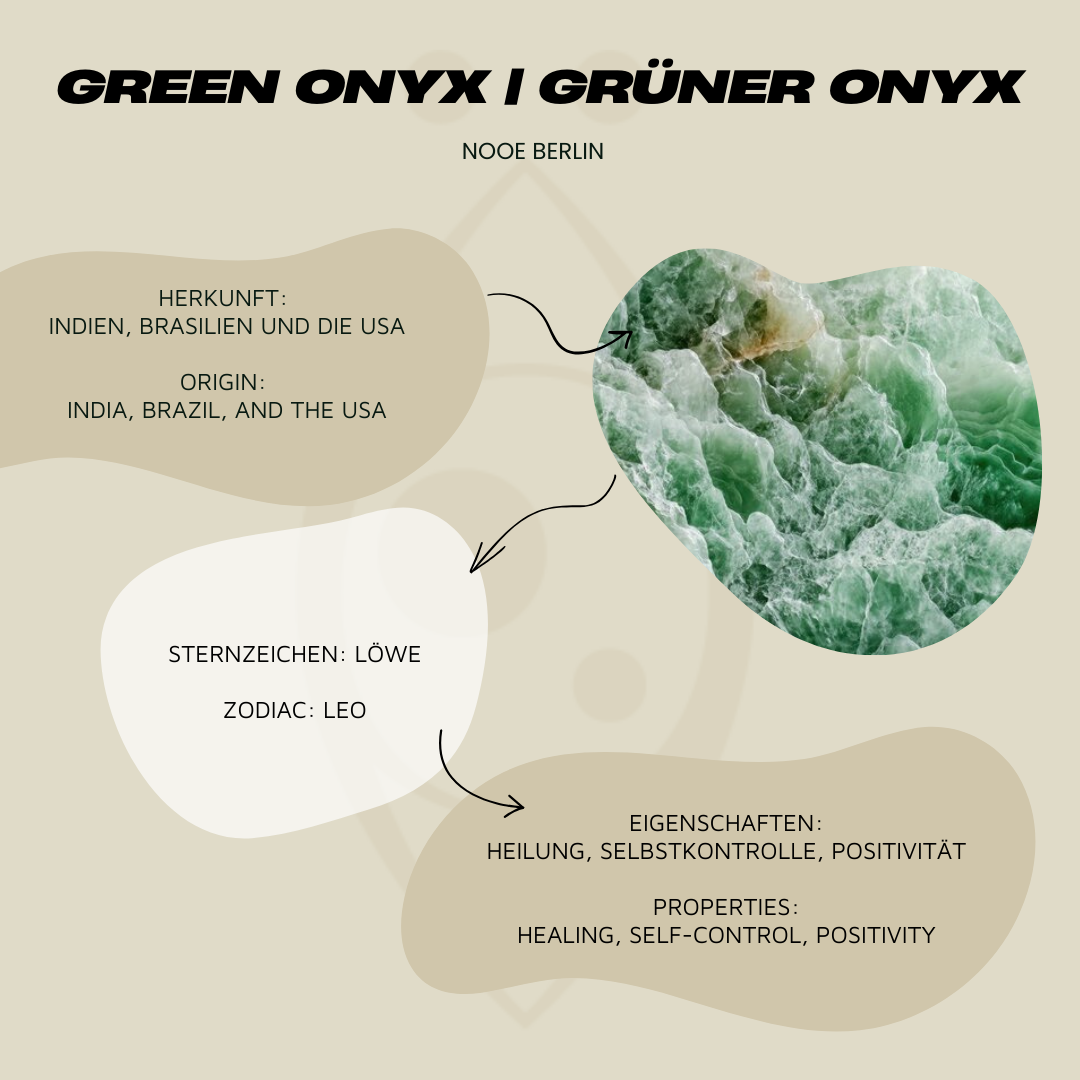 Auge Kronen Ring mit grünem Onyx gold handgemacht - Nooe UG