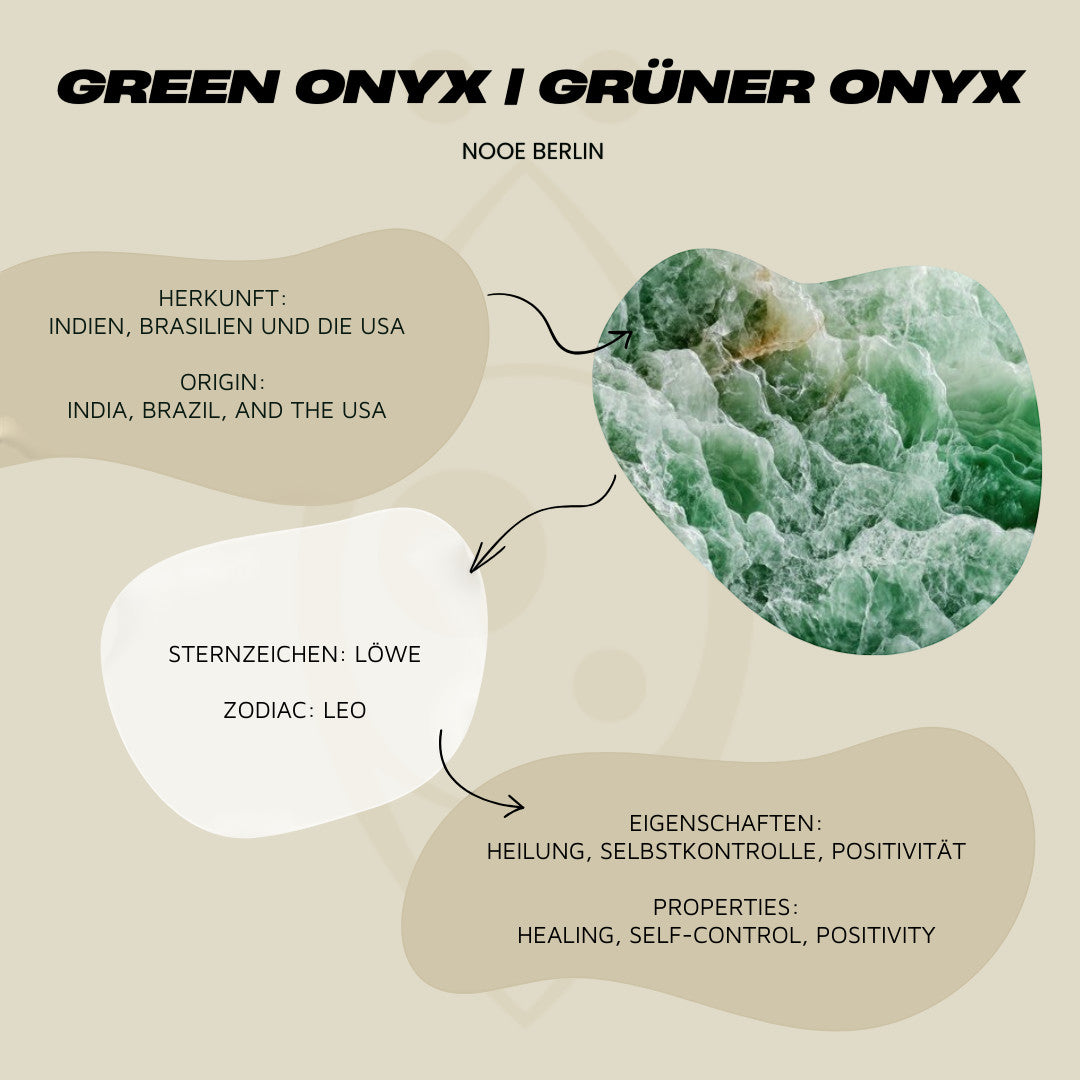 Auge Kronen Ring mit grünem Onyx gold handgemacht - Nooe UG