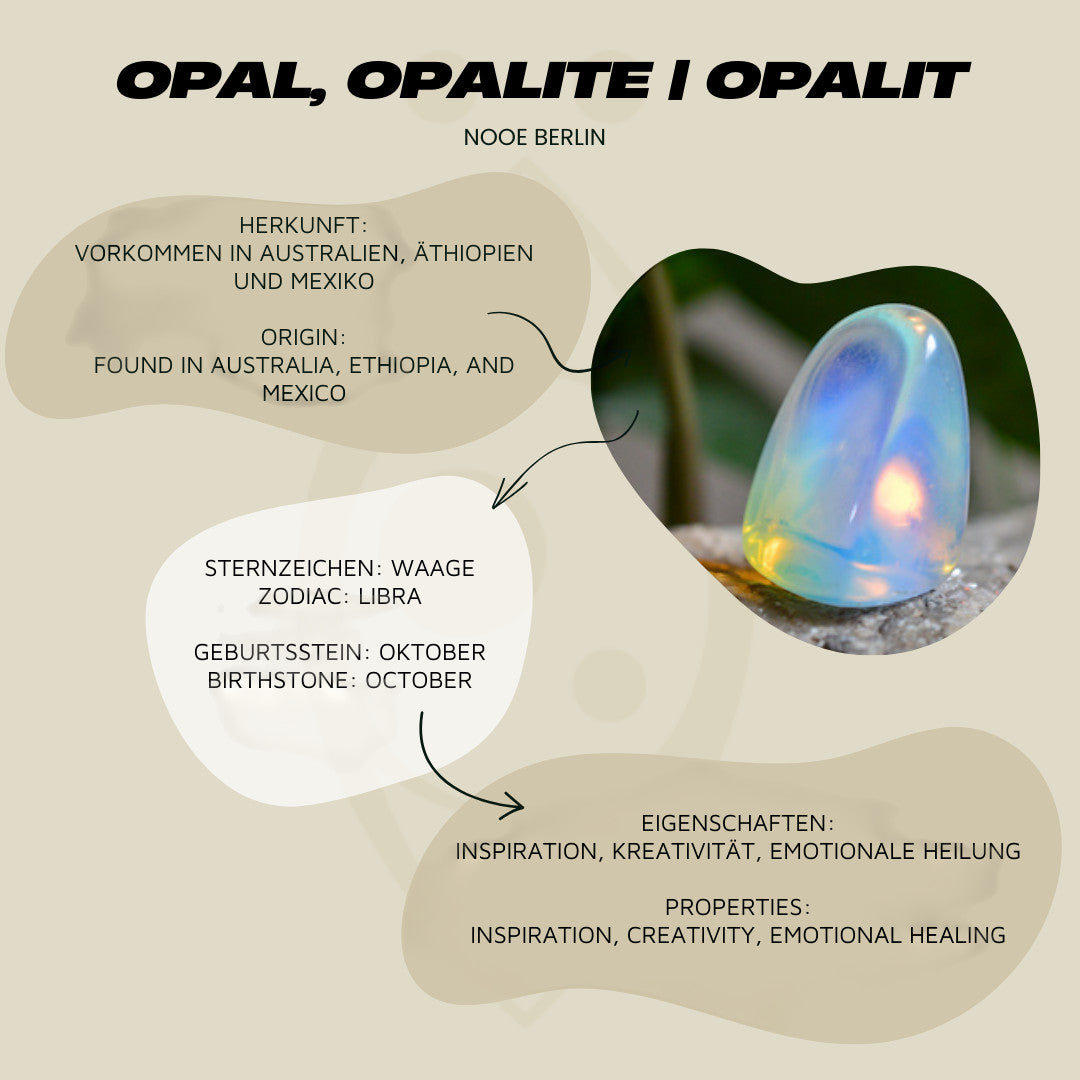 Ring aus 925 Sterling Silber mit natürlichem äthiopischen Opal - Nooe UG