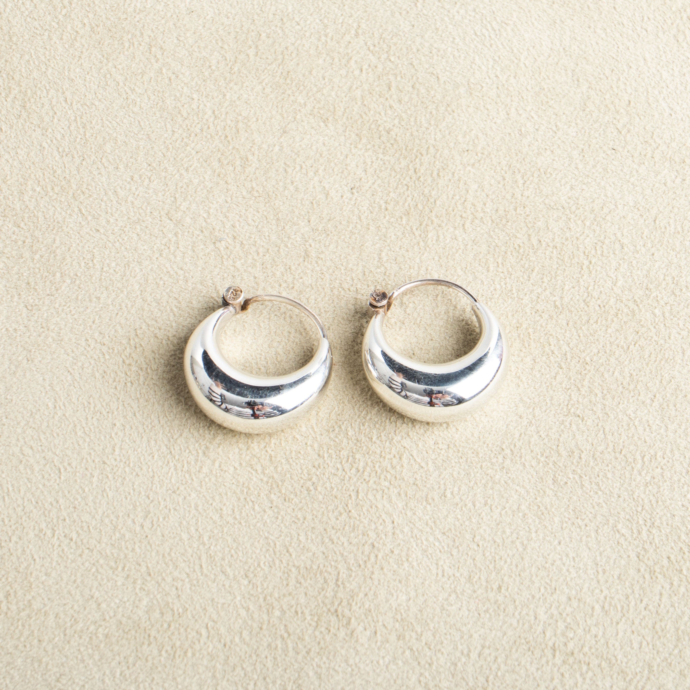 Chunky Creolen aus 925 Sterling Silber