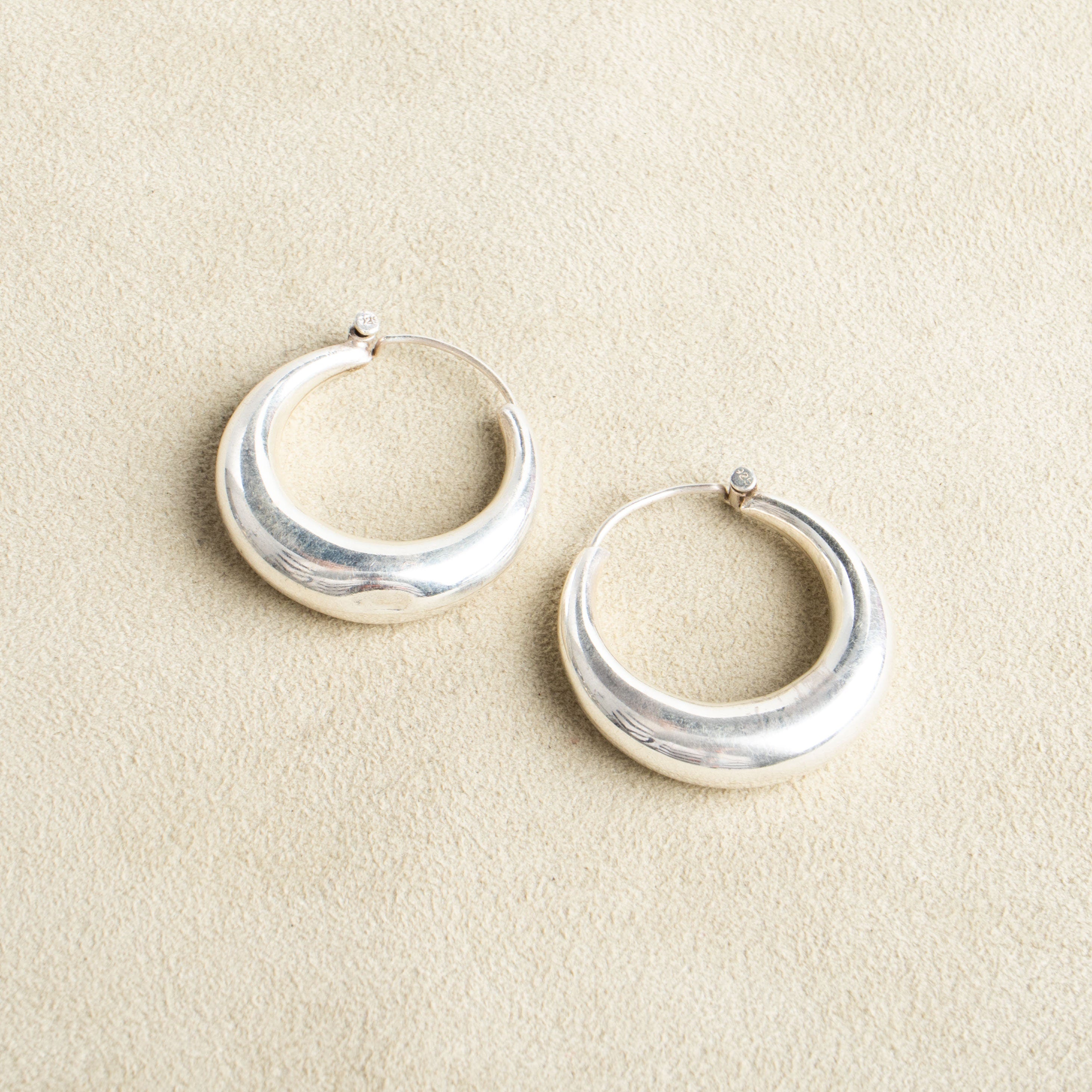 Chunky Creolen aus 925 Sterling Silber
