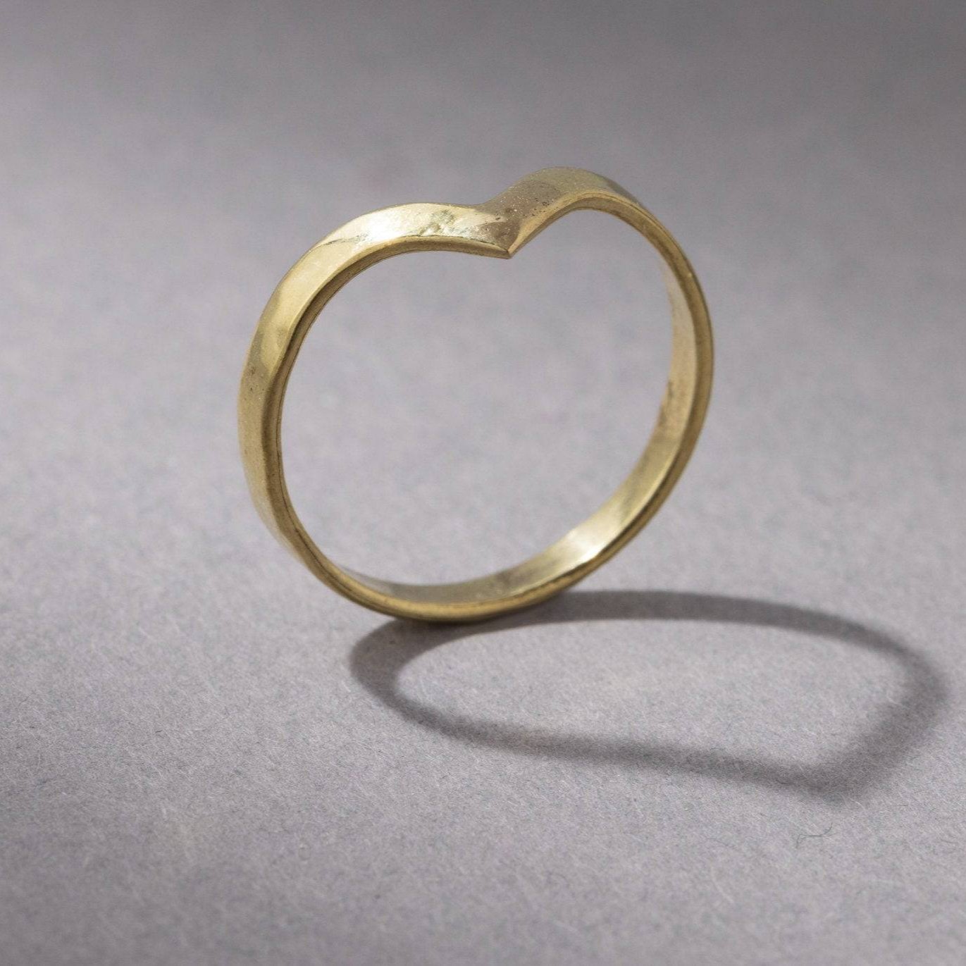 Chevron Ring gold handgemacht - NooeBerlin