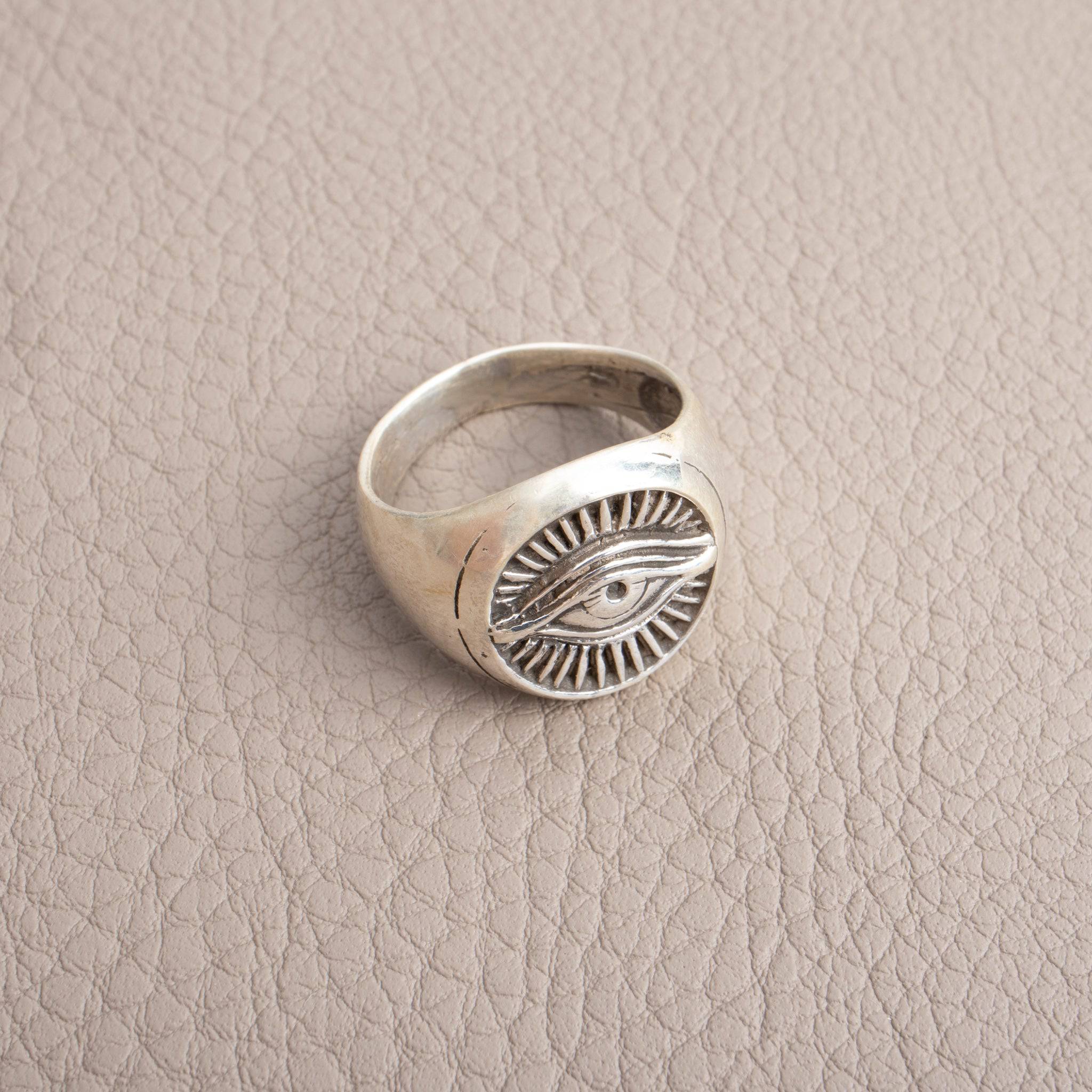 Siegelring Horusauge 925 Sterling Silber - NooeBerlin
