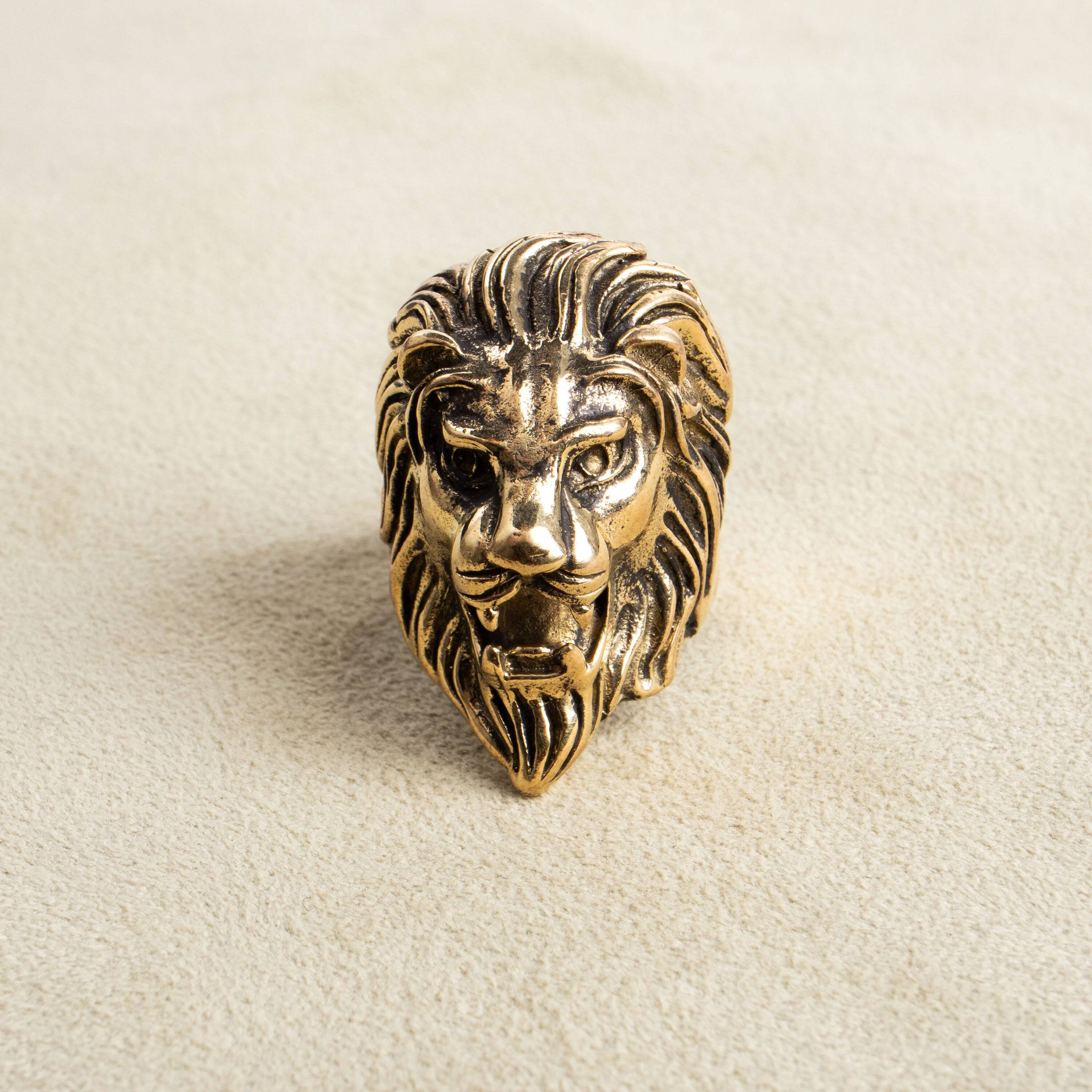 Löwe Ring König gold handgemacht - NooeBerlin