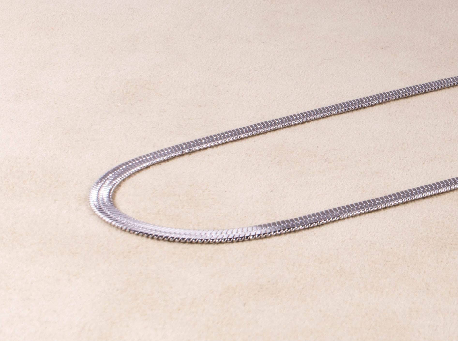 Herringbone Kette Silber - NooeBerlin