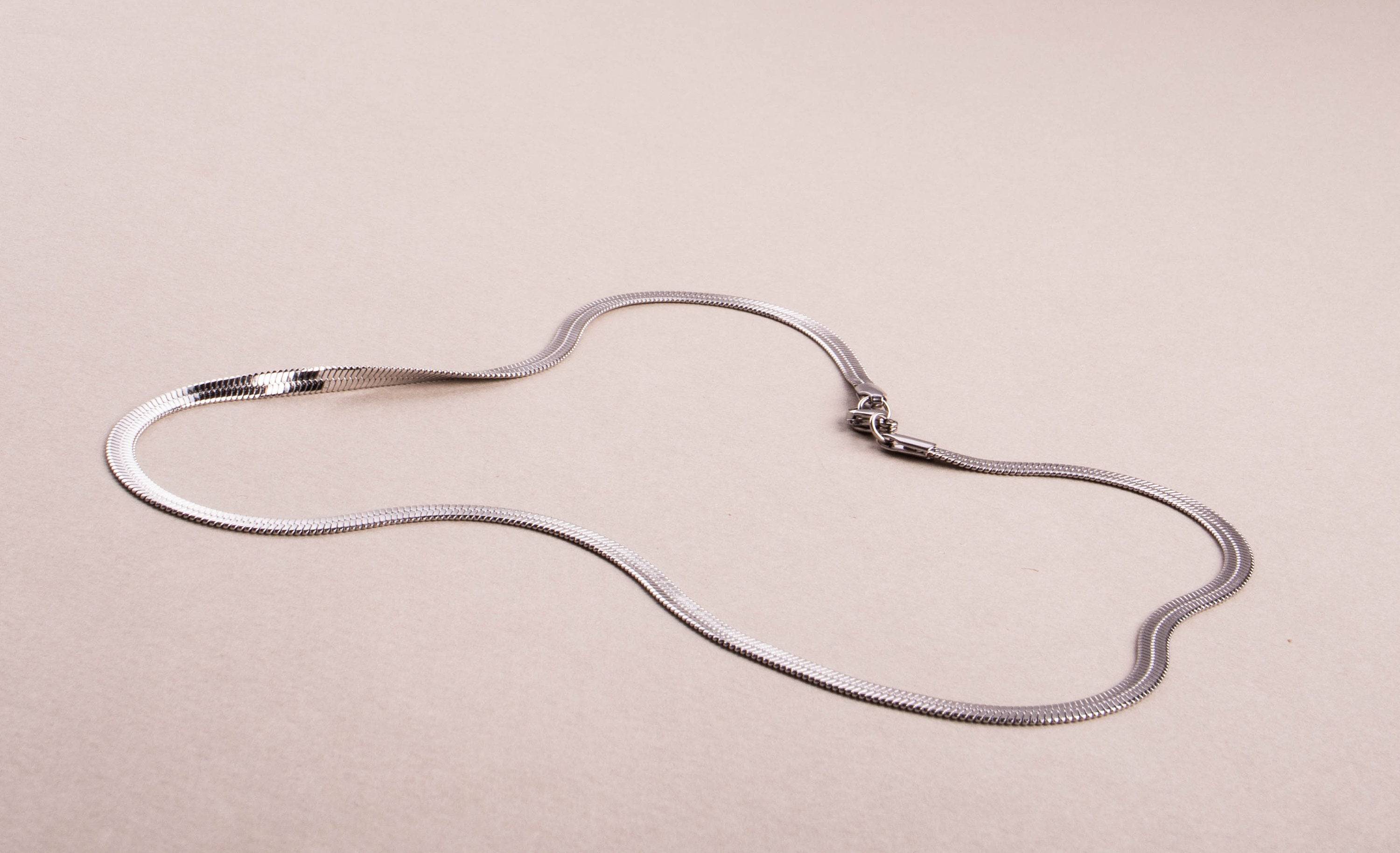 Herringbone Kette Silber - NooeBerlin