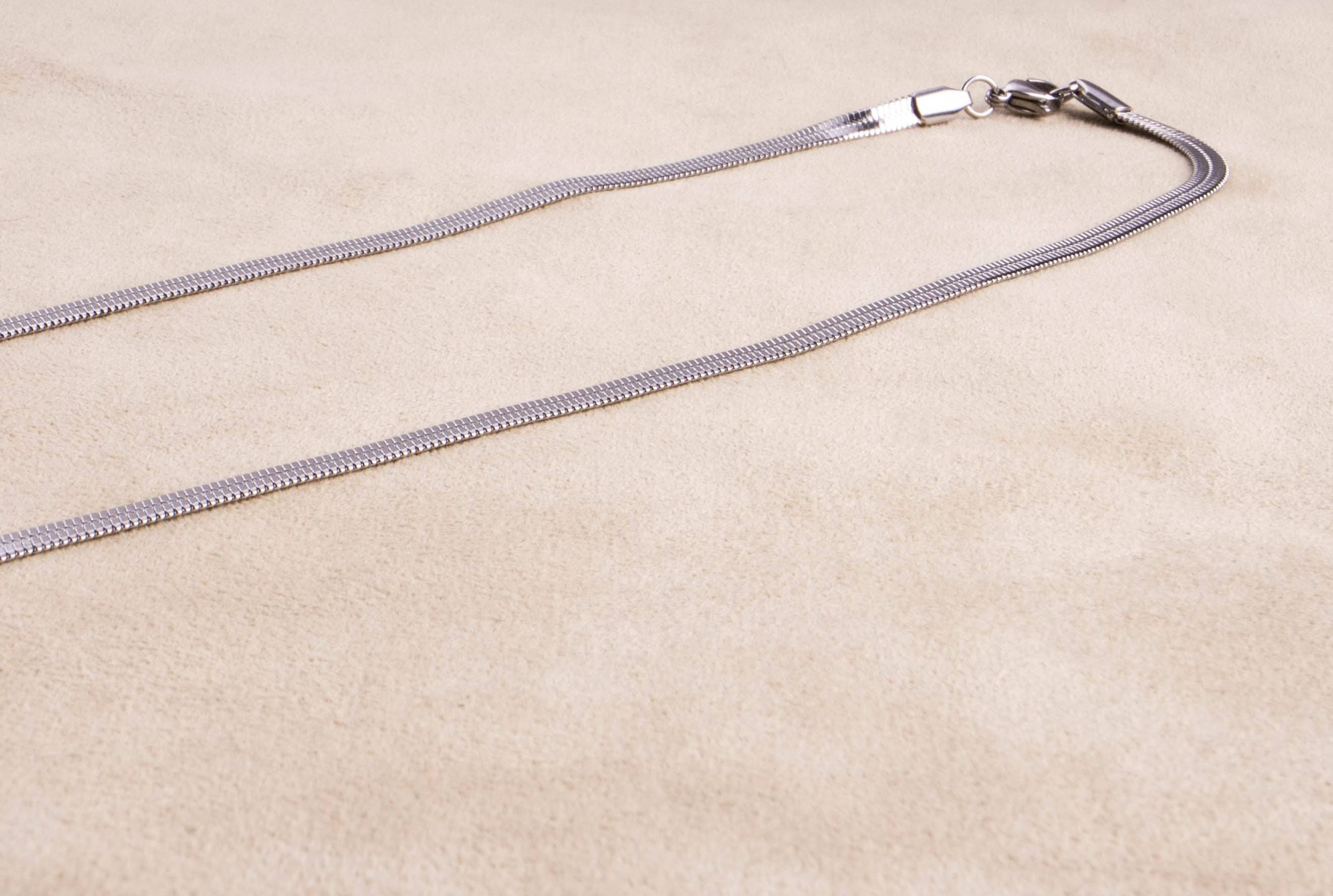 Herringbone Kette Silber - NooeBerlin