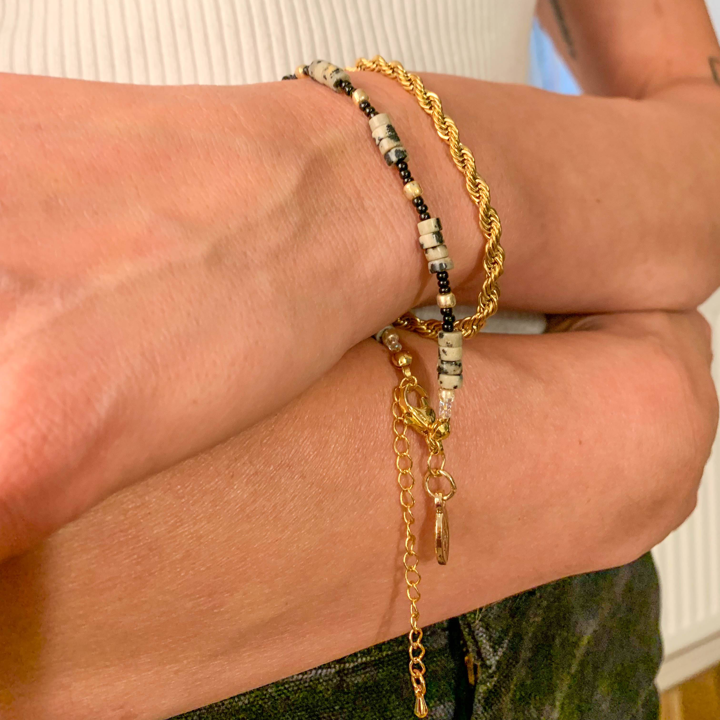 Seil Armband twisted in gold, silber oder roségold - NooeBerlin