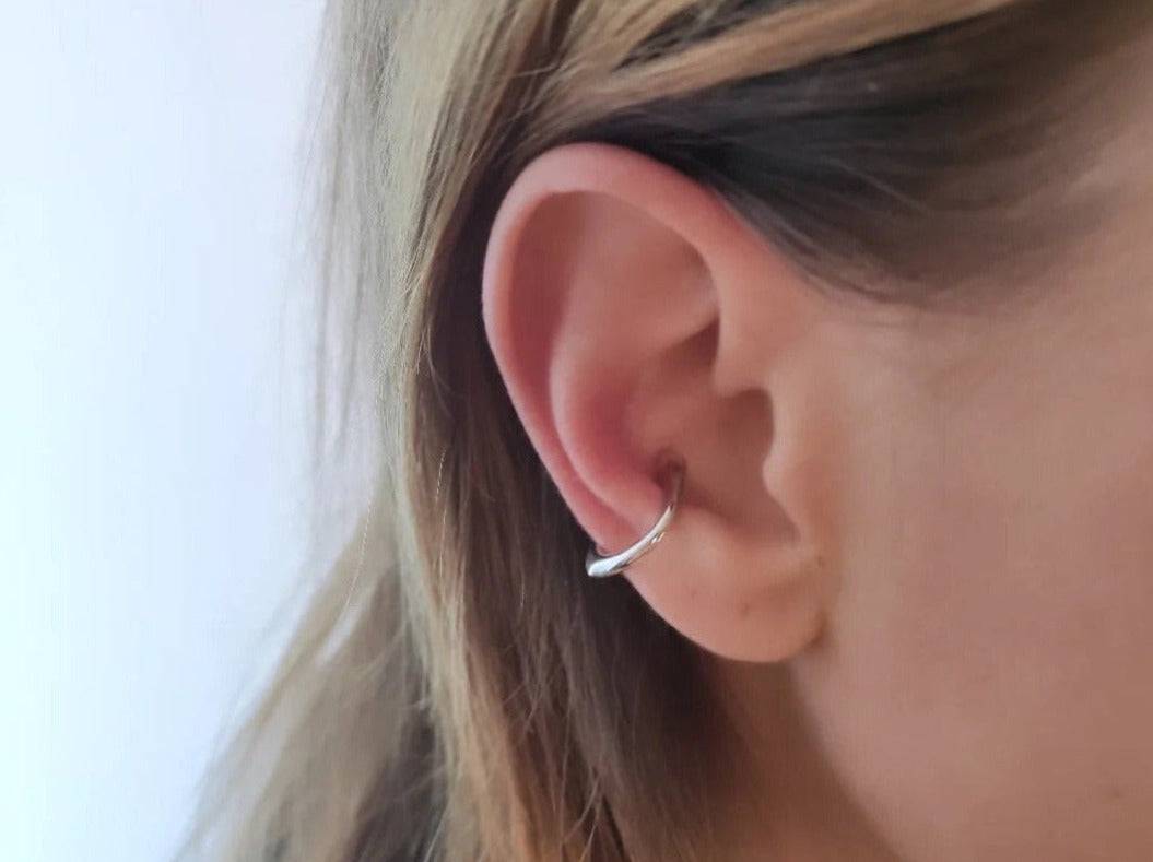 Ear cuff Manschette silber unregelmäßig - NooeBerlin
