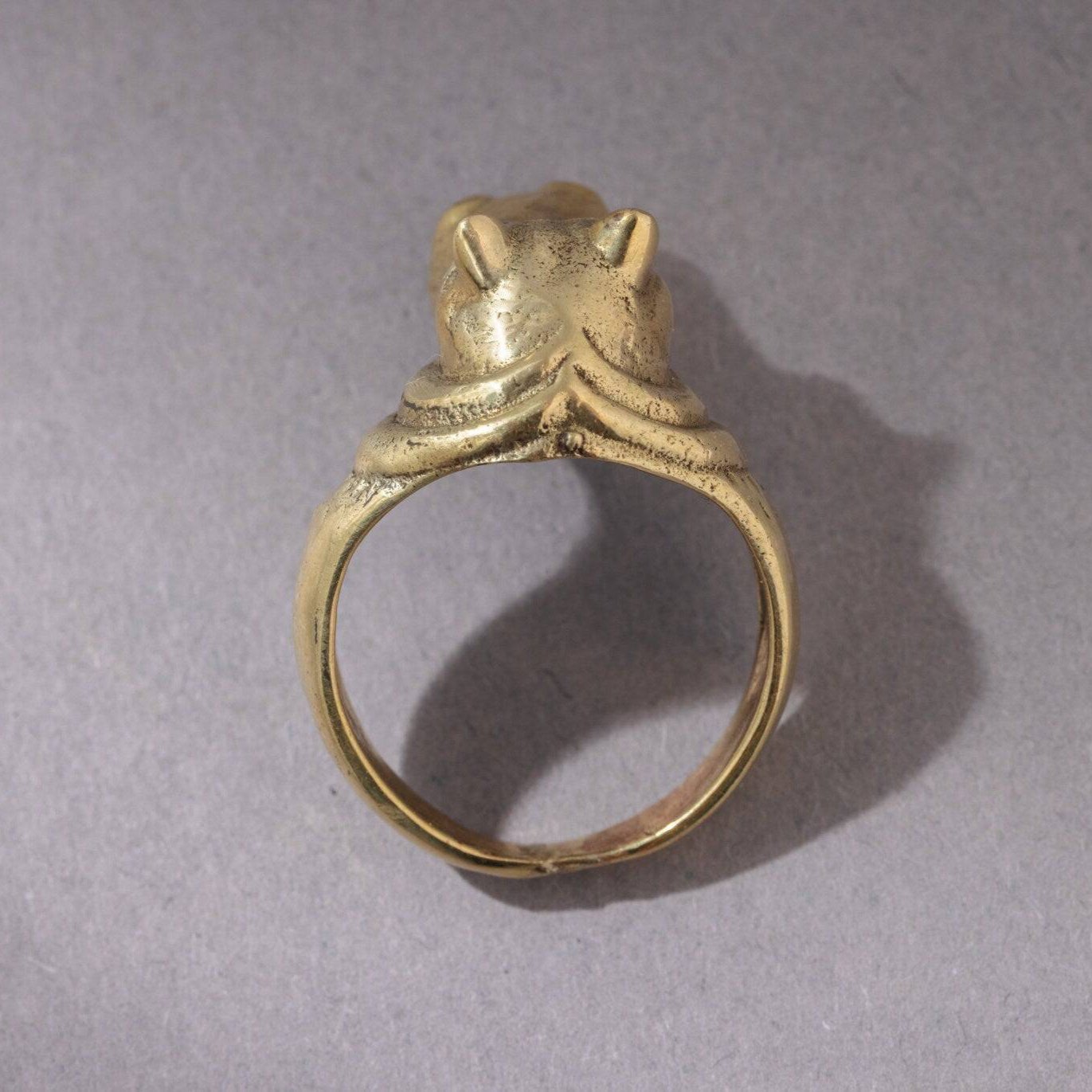 Nilpferd Ring gold handgemacht - NooeBerlin