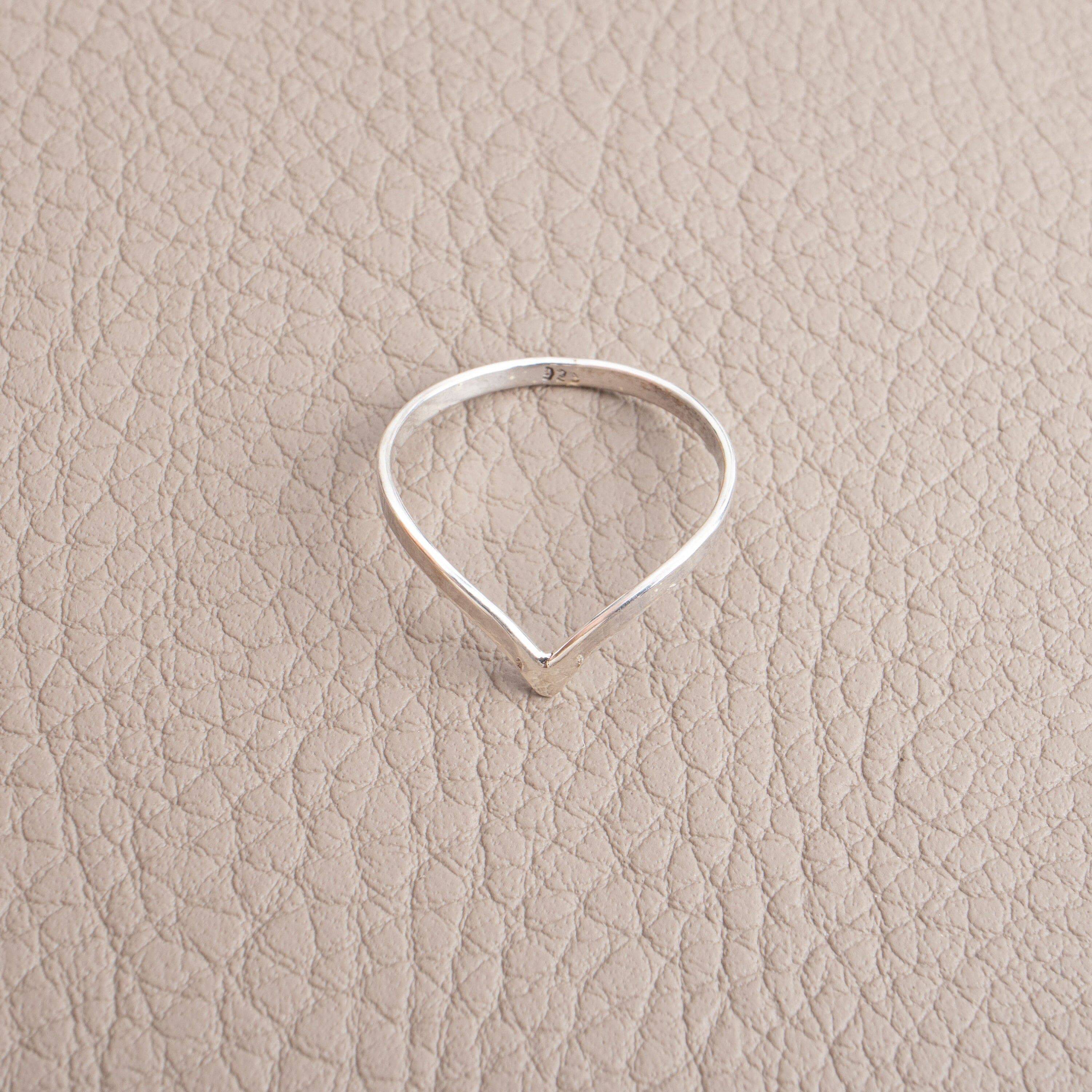 Chevron Ring 925 Sterling Silber handgemacht - NooeBerlin