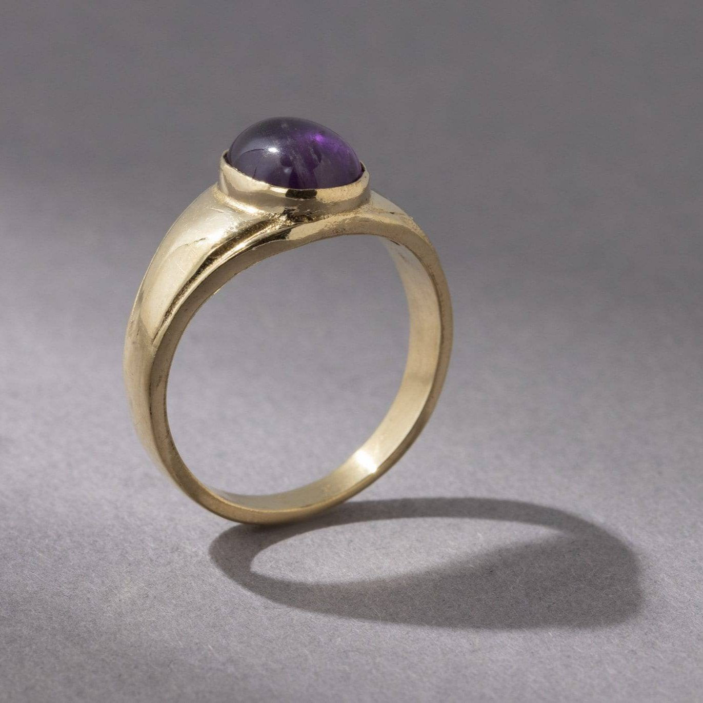Siegelring mit Amethyst handgemacht - NooeBerlin