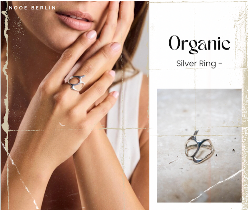 Organischer Silberring – Die Schönheit roher Eleganz